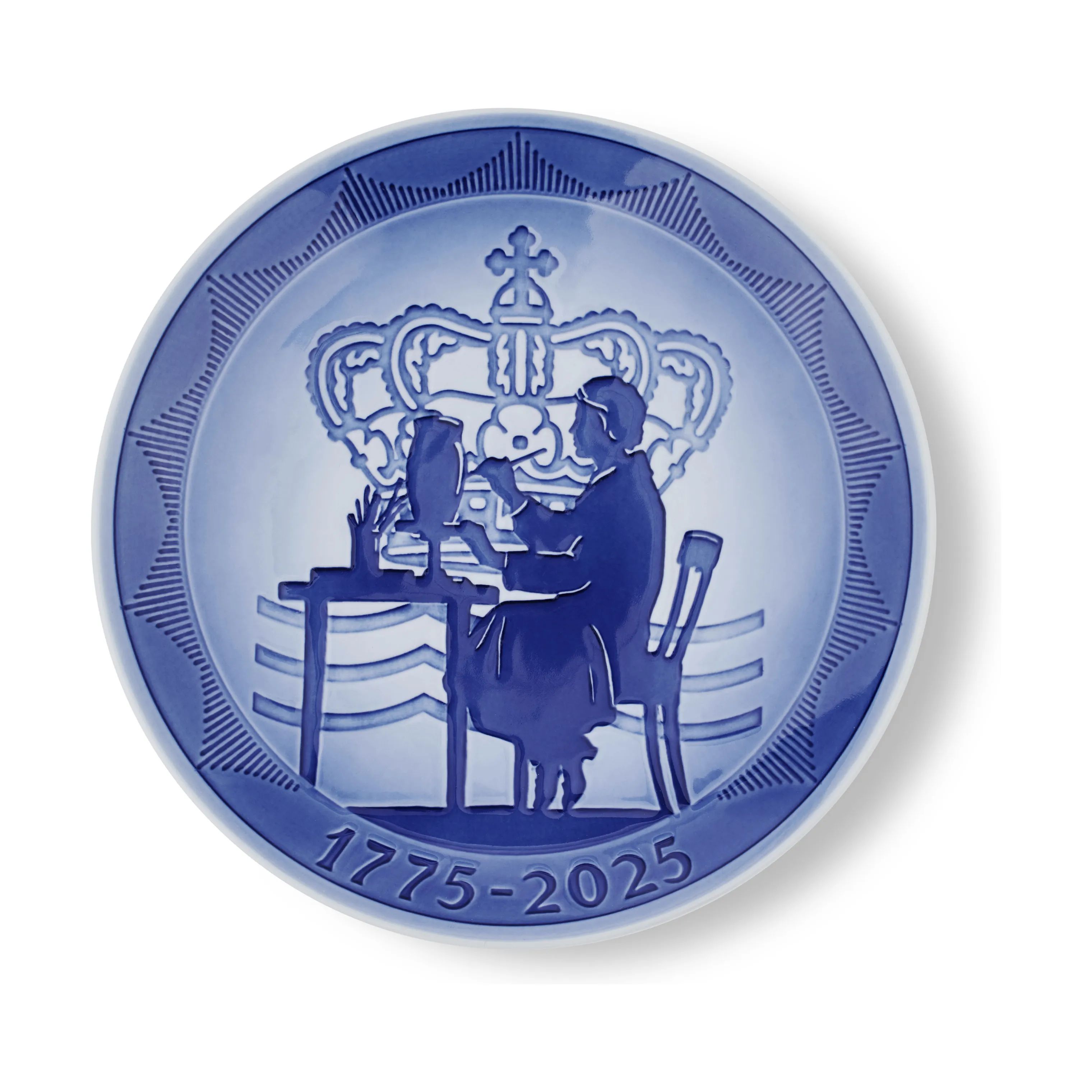 Royal Copenhagen Platter Samlerartikler Jubilæumsplatte 2025 i Blå, 1