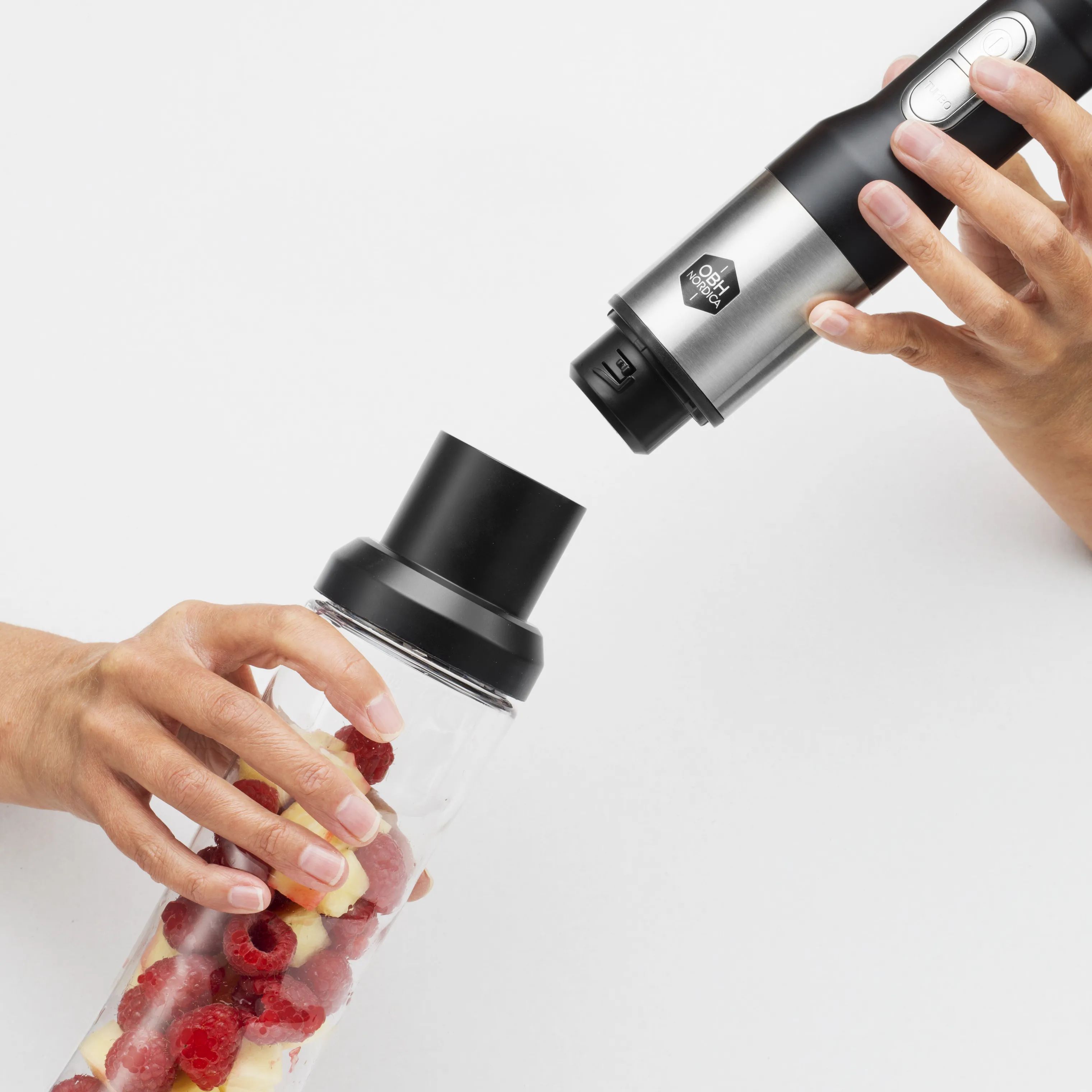 OBH Nordica Stavblendere Presision Mix 2-i-1 Stavblender i Black & Silver, 4