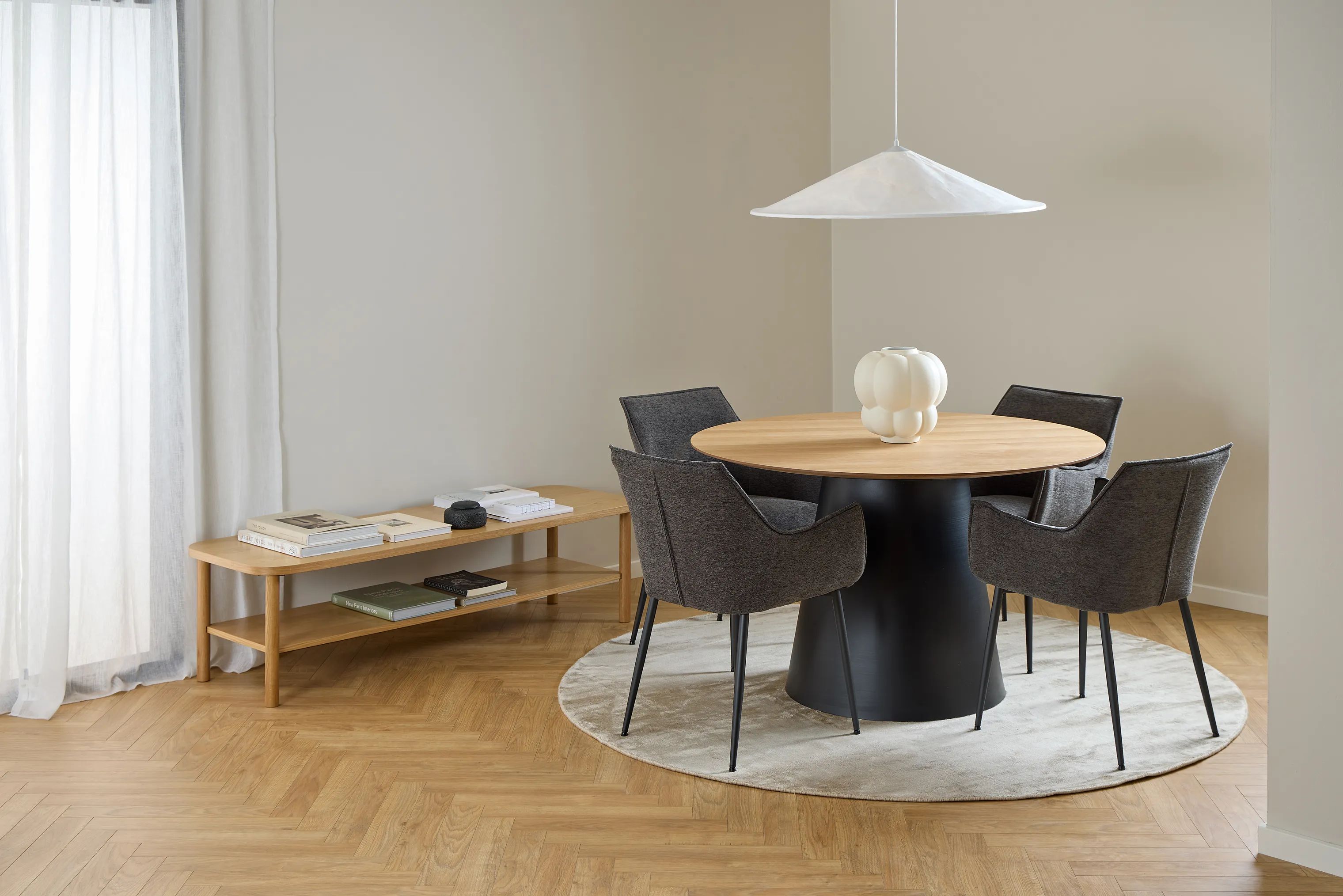 CASA Living Spiseborde Soli Spisebord i Natur/mat sort, 2