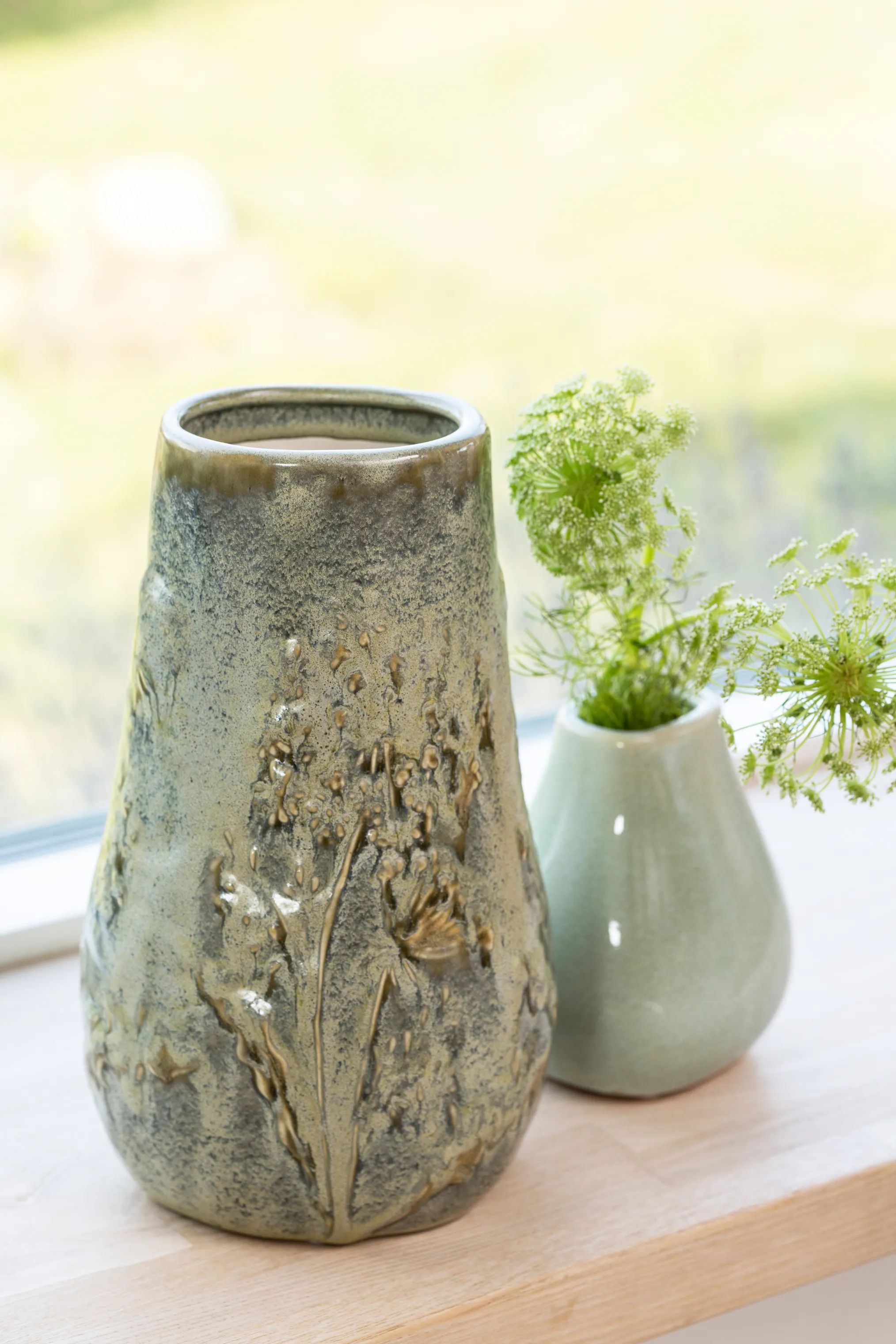 CASA Living Vaser Vase i Grøn, 3
