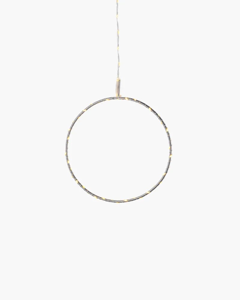 Sirius Lysdekoration Liva Lysdekoration - Cirkel i Sølvfarvet, 20 cm, 1