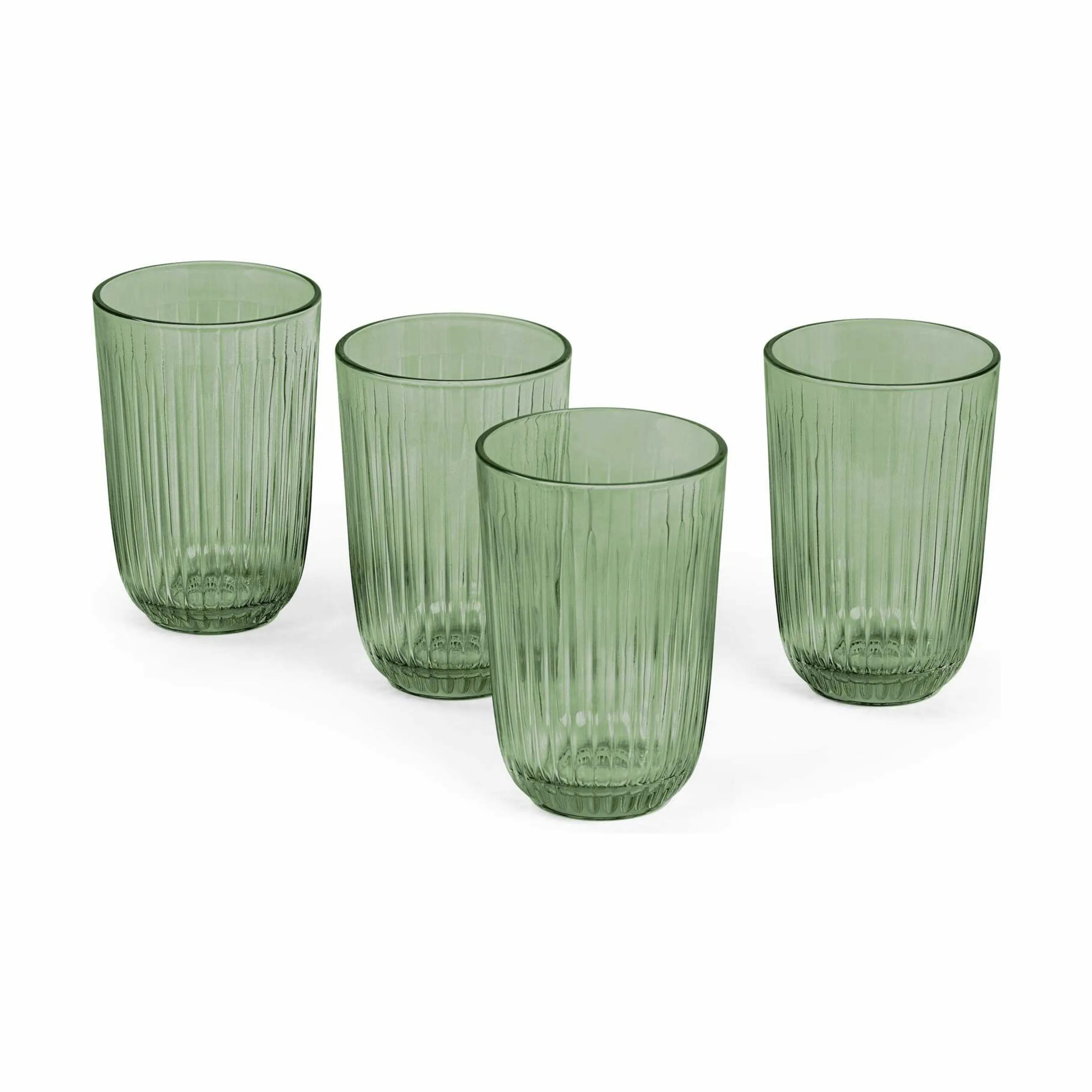 Kähler Vandglas Hammershøi Vandglas - 4 stk. i Grøn, 37 cl, 1