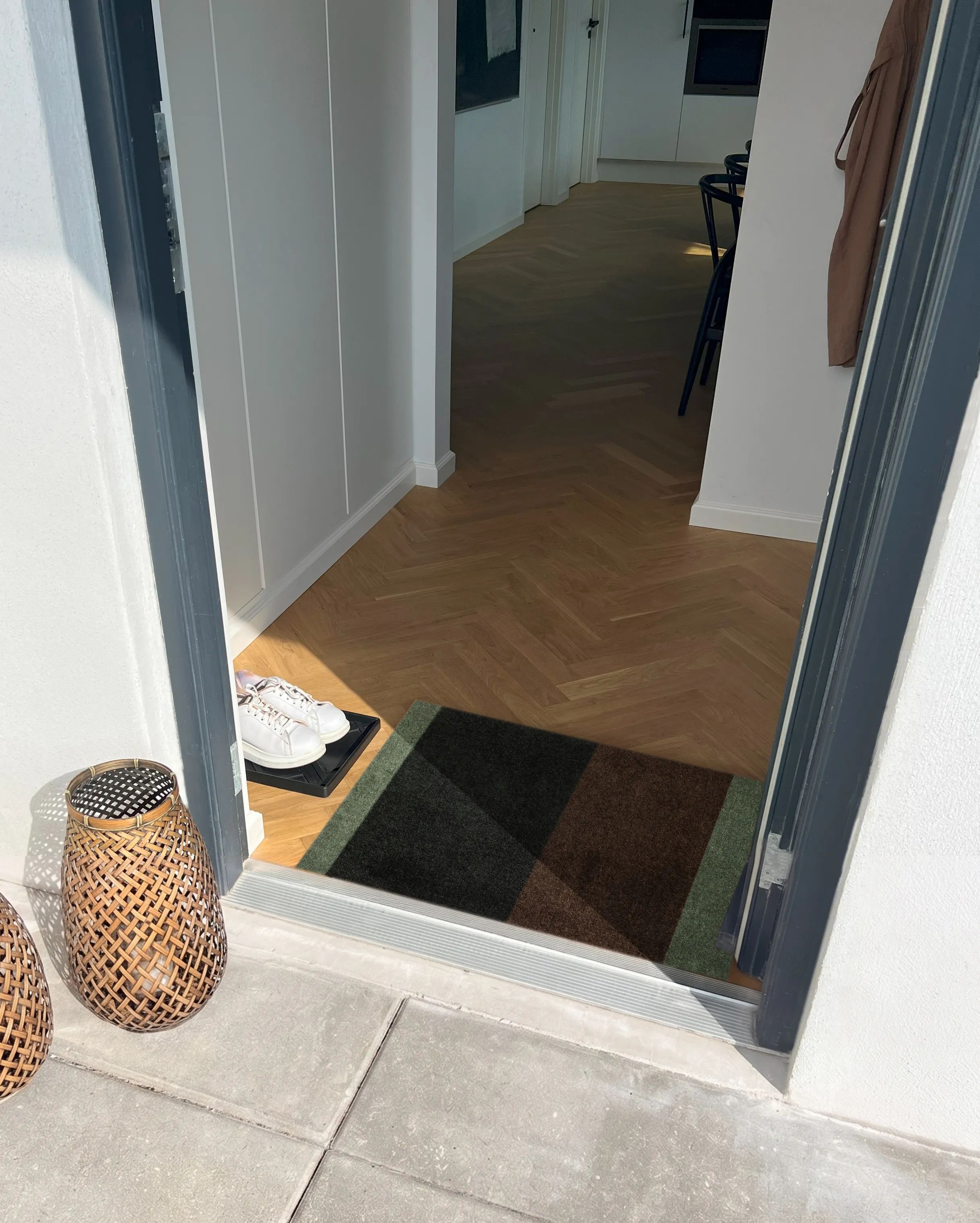 Tica Copenhagen Dørmåtter Stripes Dørmåtte i Multifarvet, B90 x L60 cm, 2
