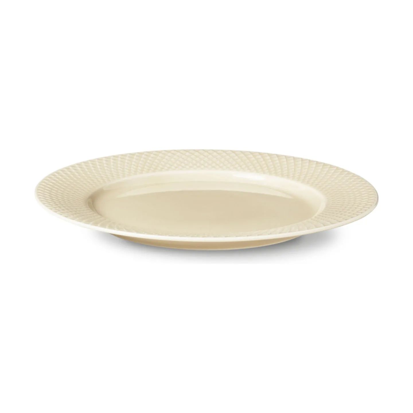 Lyngby Porcelæn Middagstallerkener Rhombe Earth Middagstallerken i Marble, 27 cm, 4