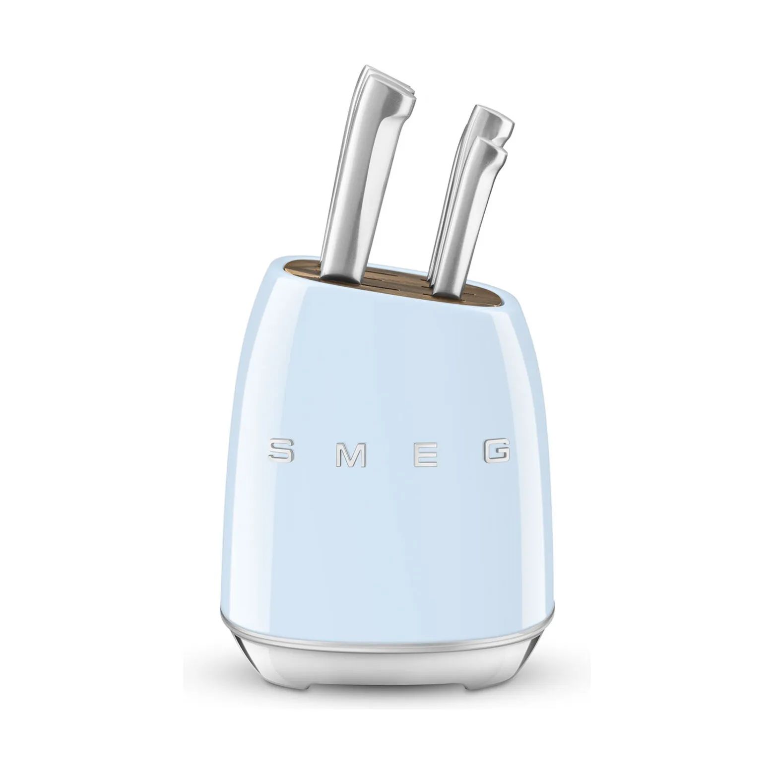 Smeg Knivblokke med knive 50's Style Knivbloksæt - 7 dele i Pastelblå, 1