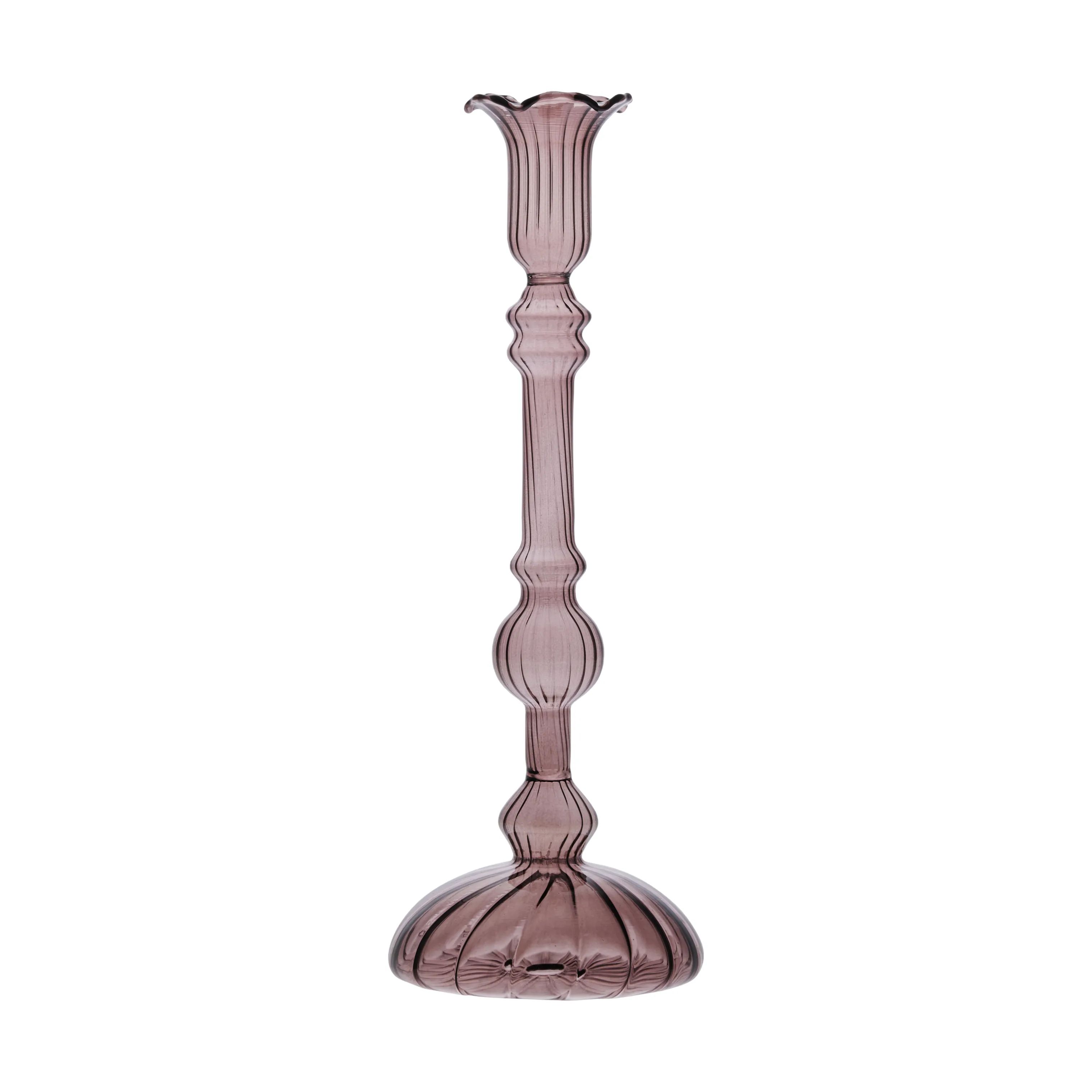Lene Bjerre Kronelysestage Astalina Lysestage i mørkerød, 26,5 cm, 1