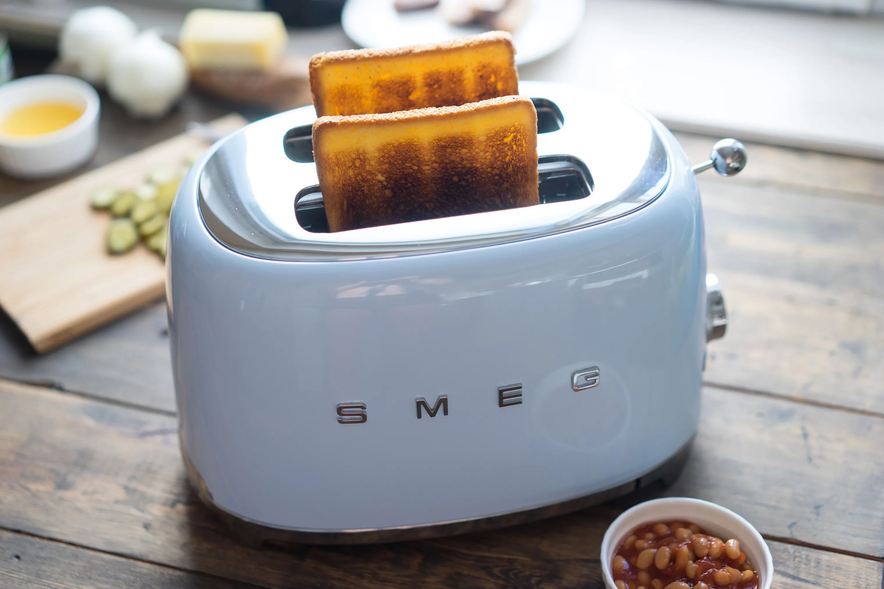 Smeg Brødristere 50's Style Brødrister i Pastel blå, 2