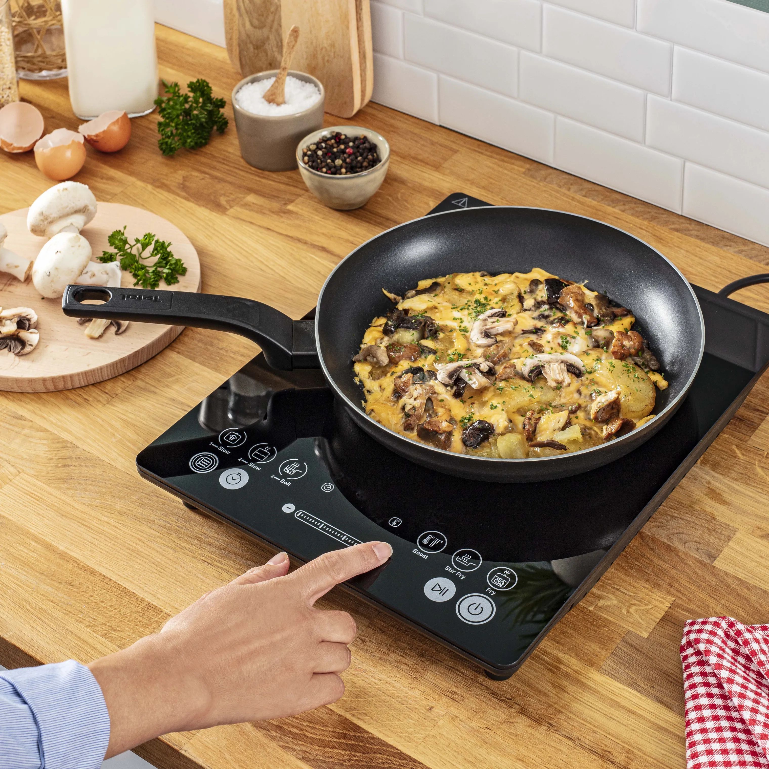 Tefal Kogeplader Slim Induktionskogeplade i Sort, 2