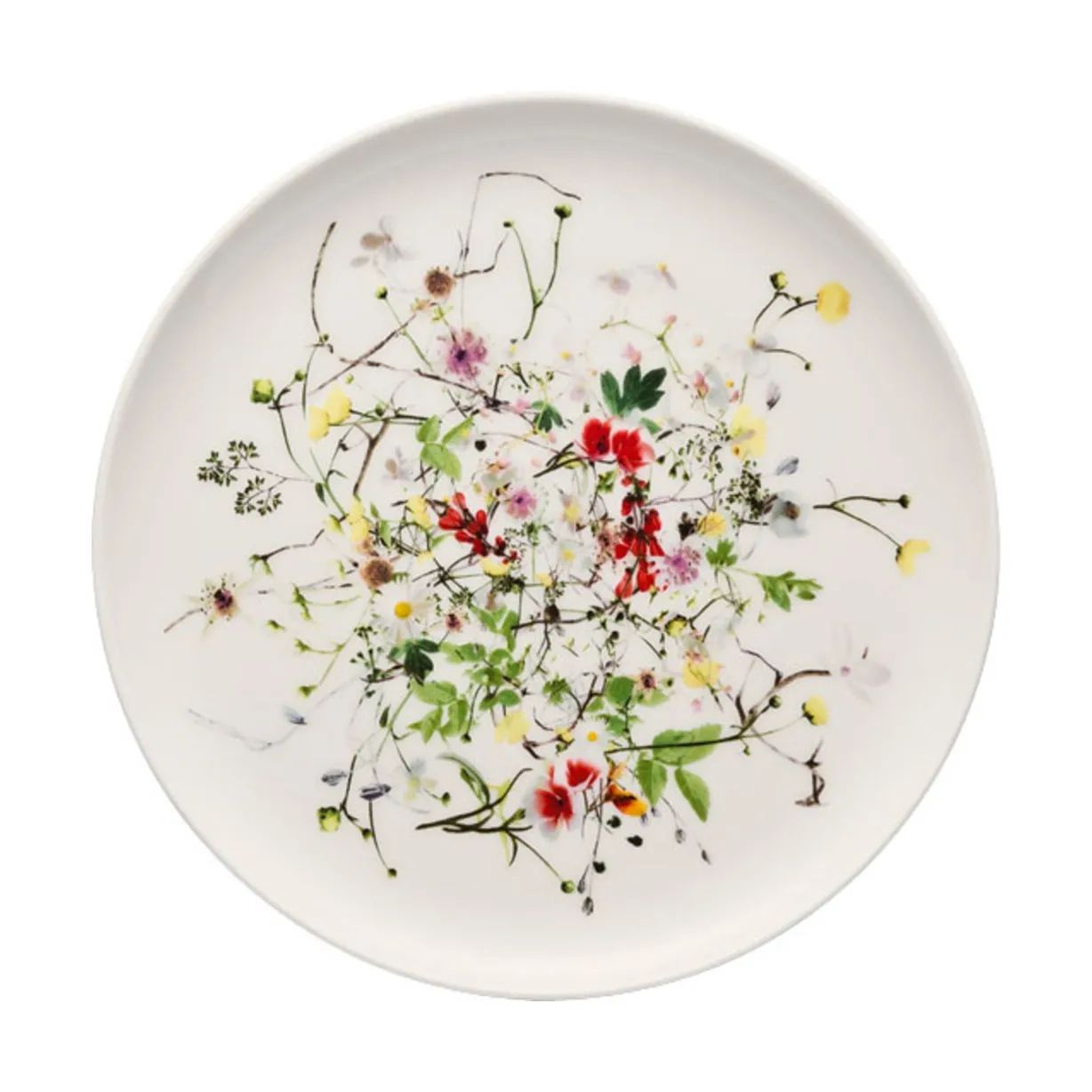 Rosenthal Kagetallerkener Brillance Fleurs Sauvages Kagetallerken i Hvid / Multifarvet, 1