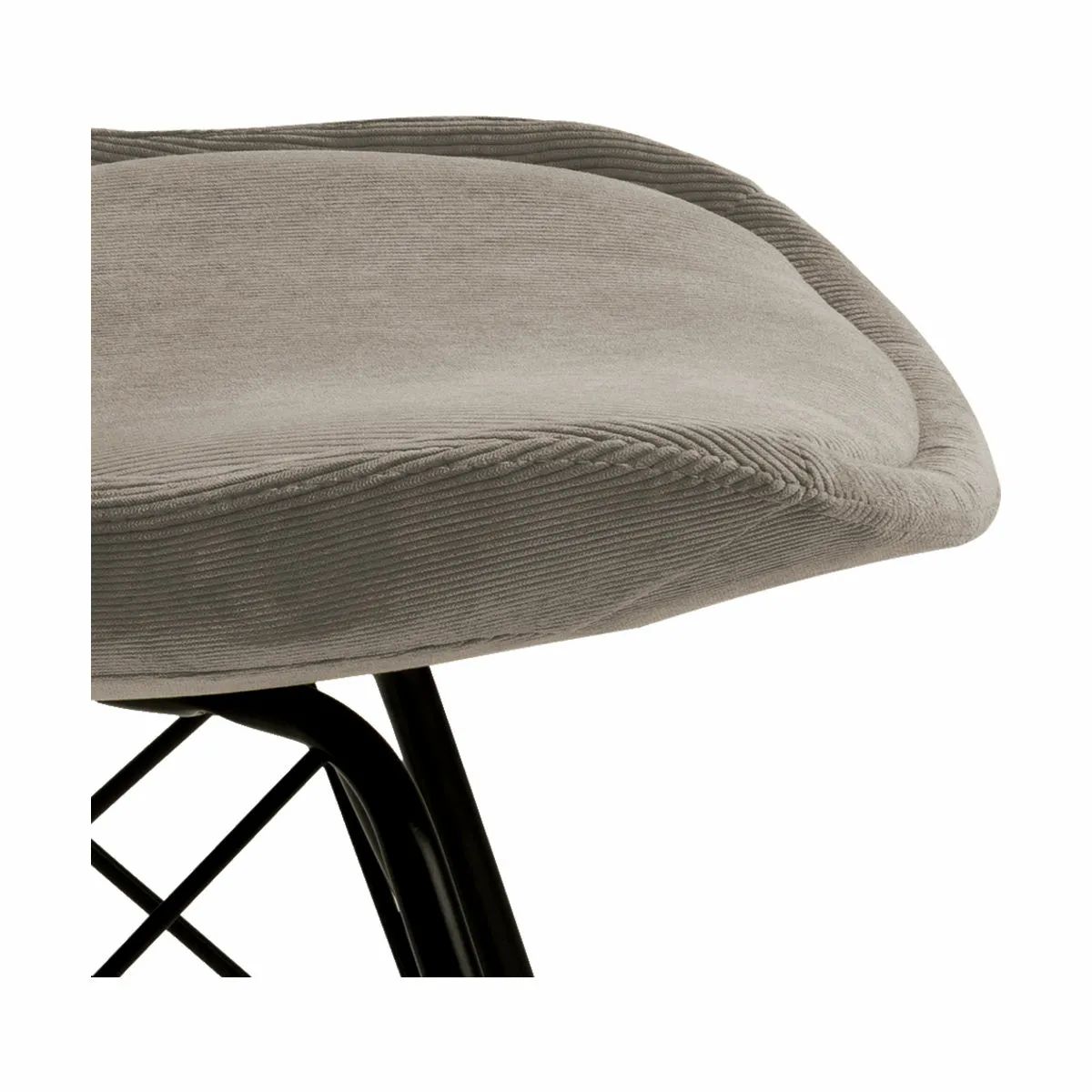 CASA Living Spisebordsstole Eris Spisebordsstol - 2 stk. i mørk beige/sort, 4