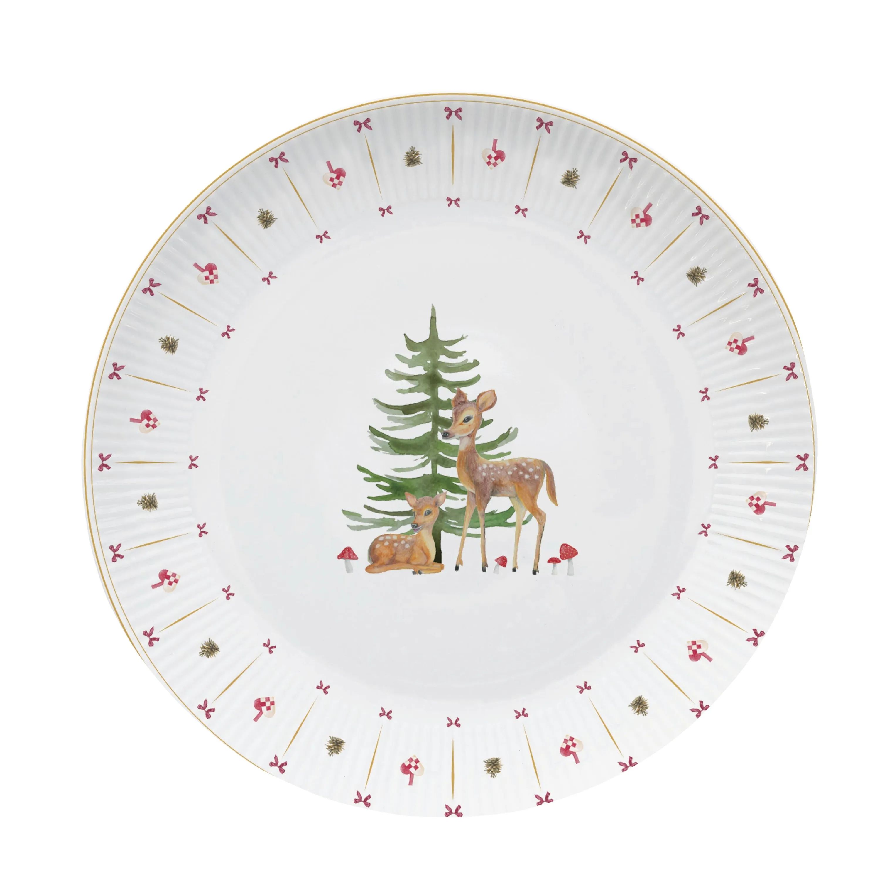 Occasions Middagstallerkener AIDA X ALL BY VOSS Cozy Christmas Middagstallerken i Hvid, 1