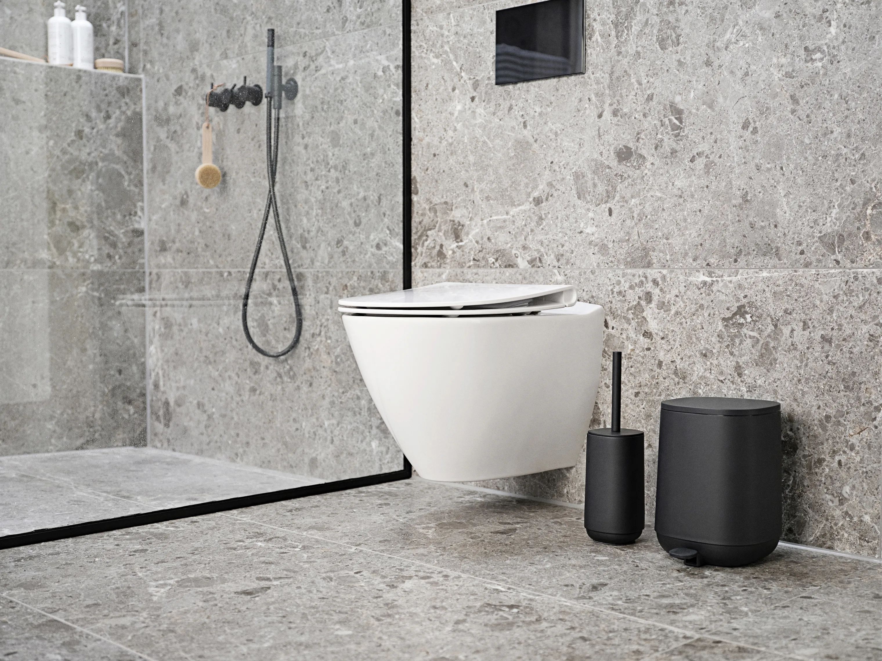 Zone Toiletbørster Time Toiletbørste i Black, 2