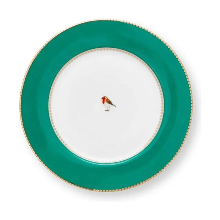 PIP Studio Middagstallerkener Love Birds Tallerken i Grøn, 26,5 cm, 1