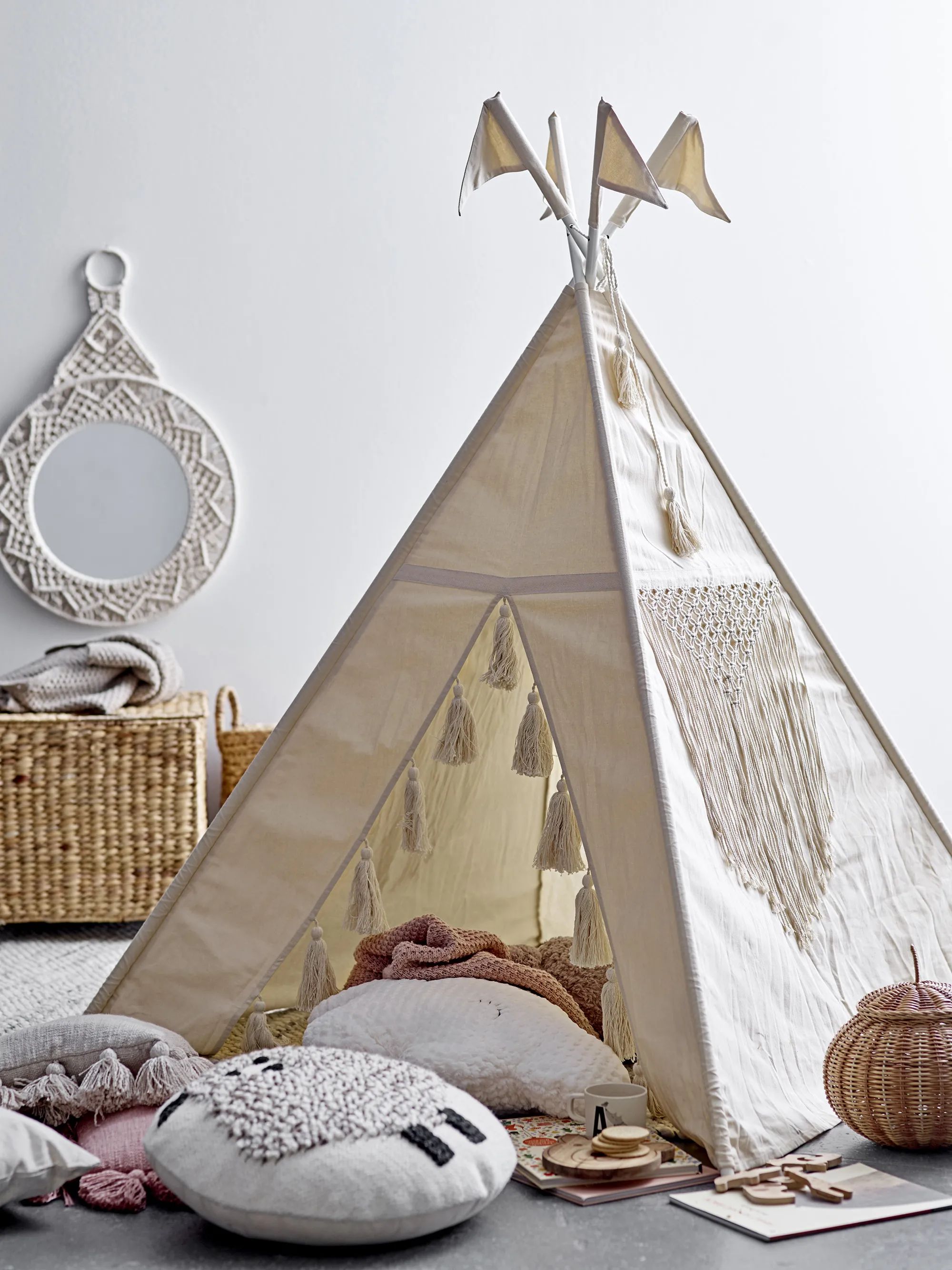 Bloomingville Mini Til børneværelset MINI Fardin Legetipi i Natur, 2