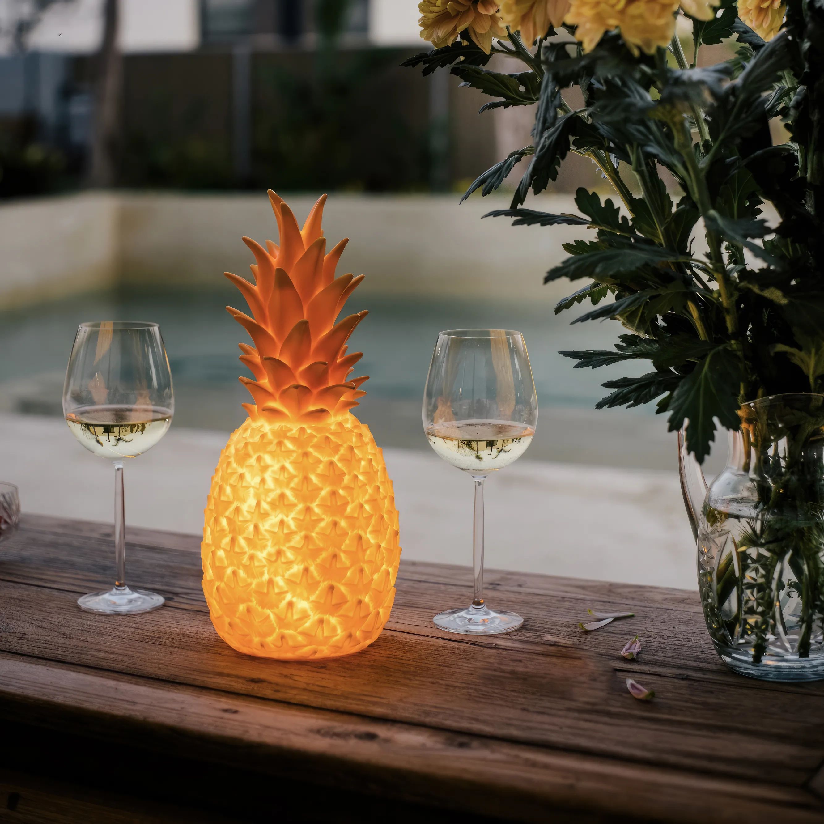 Goodnight Light LED-lamper Piñacolada Lampe - Ananas i Blush, 3