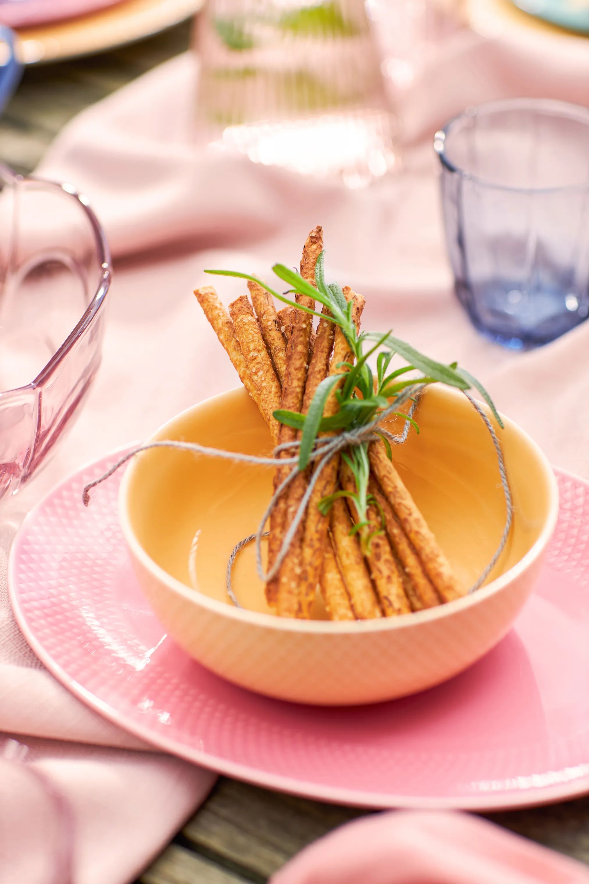 Lyngby Porcelæn Serveringsskåle Rhombe Color Skål i Sand, 5