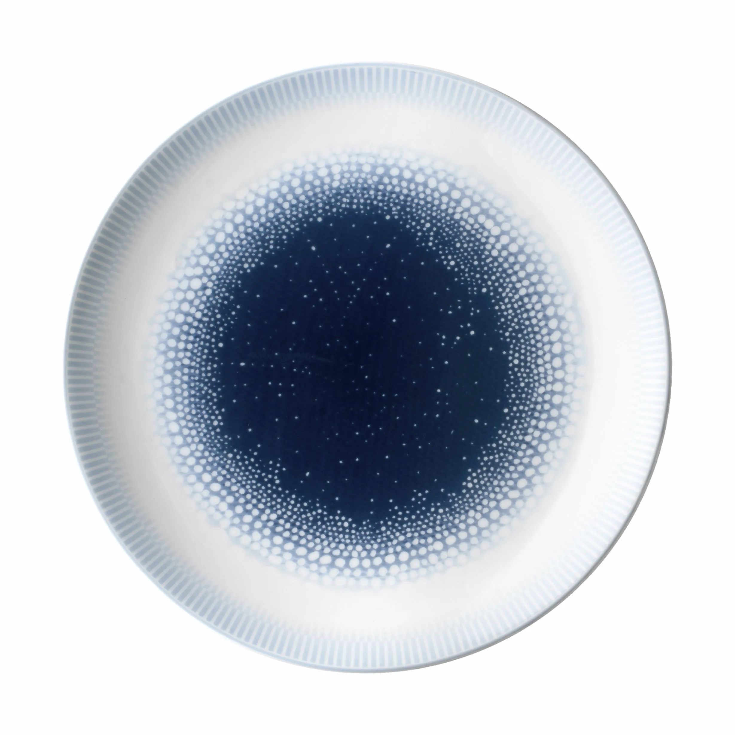 Wik & Walsøe Asietter Osean Galakse Frokosttallerken i Blå/hvid, 20 cm, 1