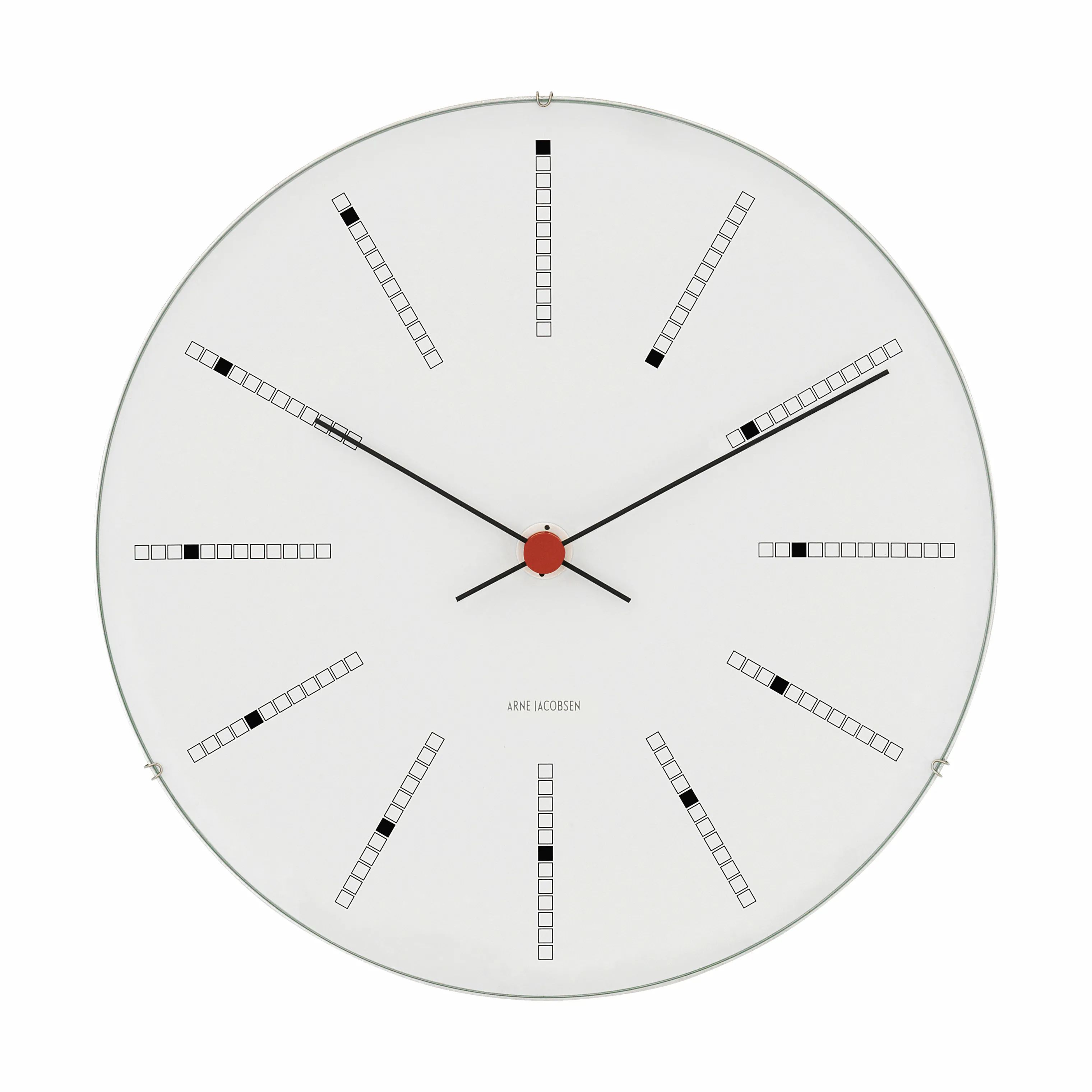 Arne Jacobsen Vægure Vægur i Hvid, 21 cm, 1