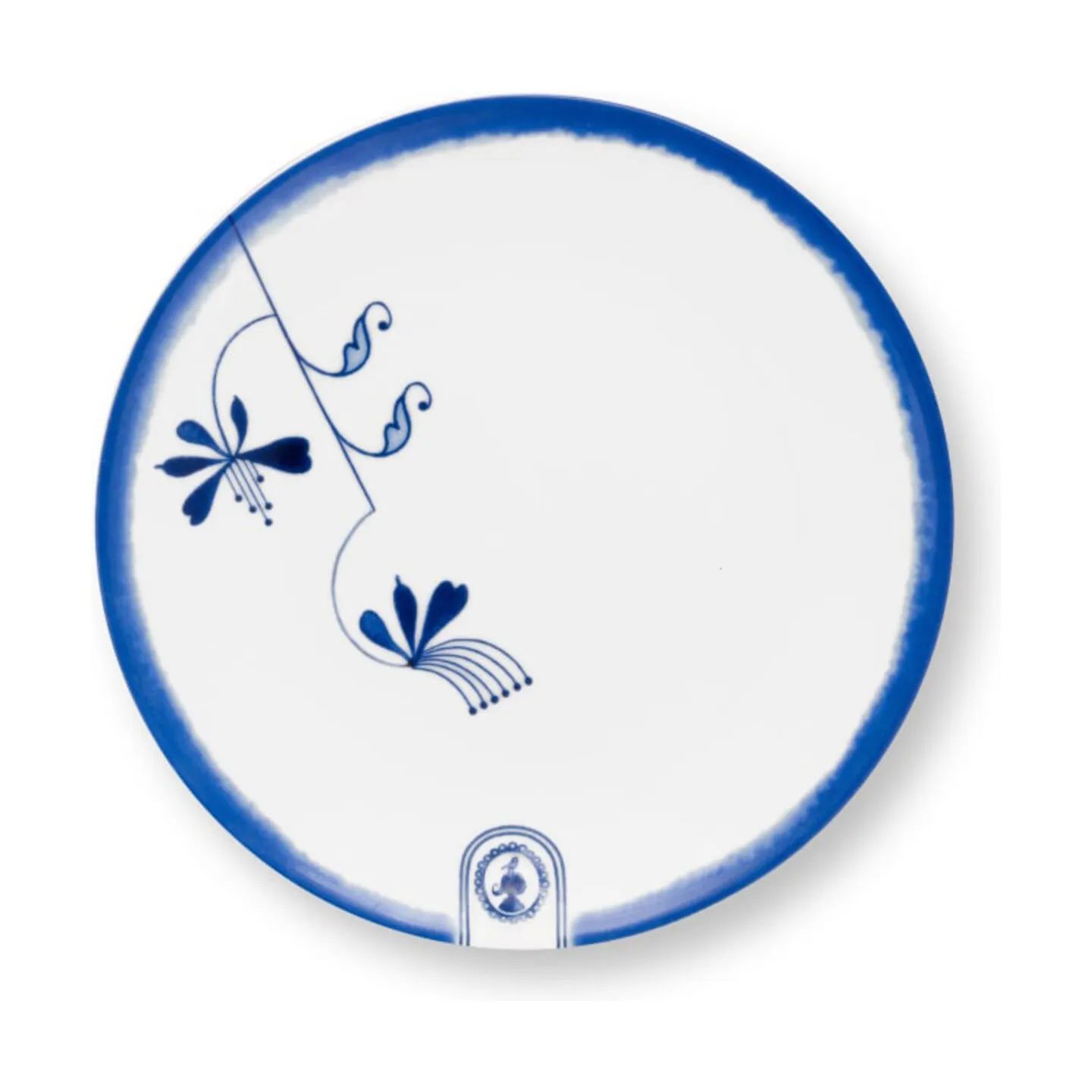 PIP Studio Frokosttallerkener Blue Bird Tallerken i Hvid/blå, 1