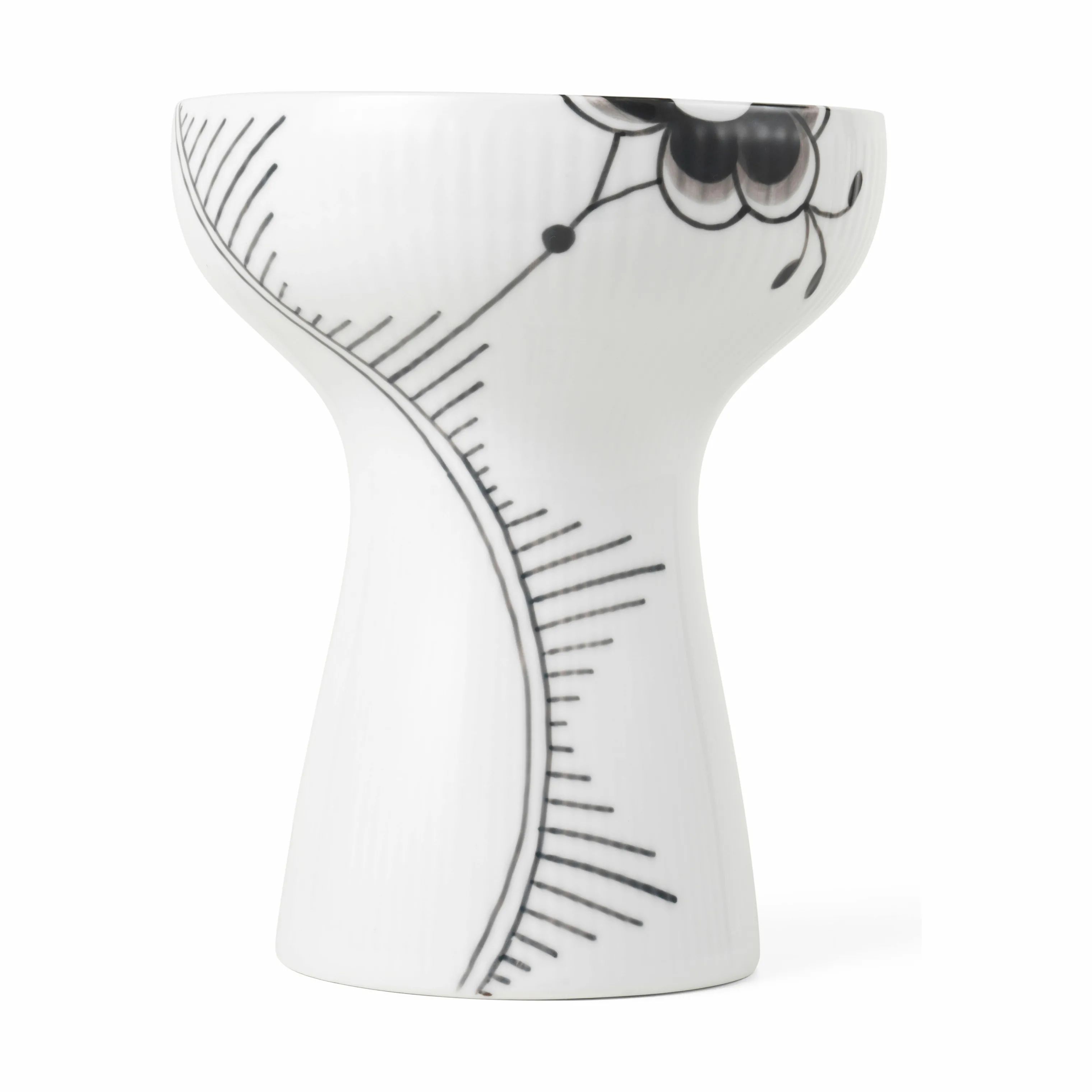 Royal Copenhagen Vaser Sort Mega Riflet Vase i 19 cm, 1