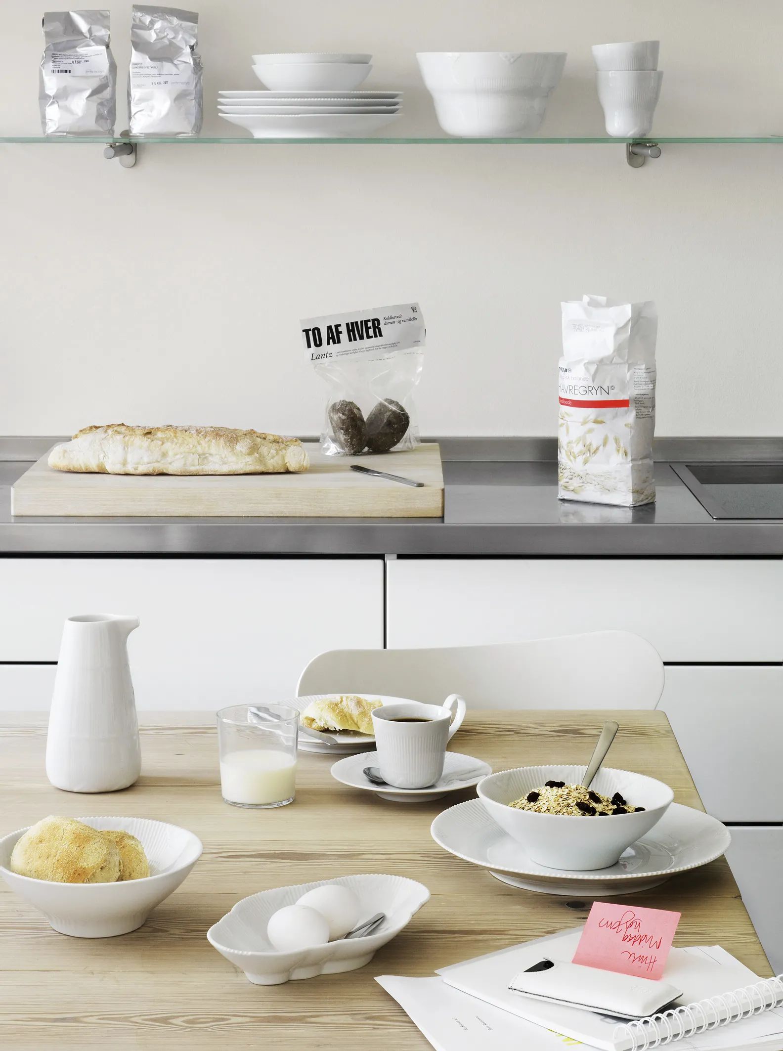 Royal Copenhagen Serveringsfade Hvid Elements Fad i Hvid, 6