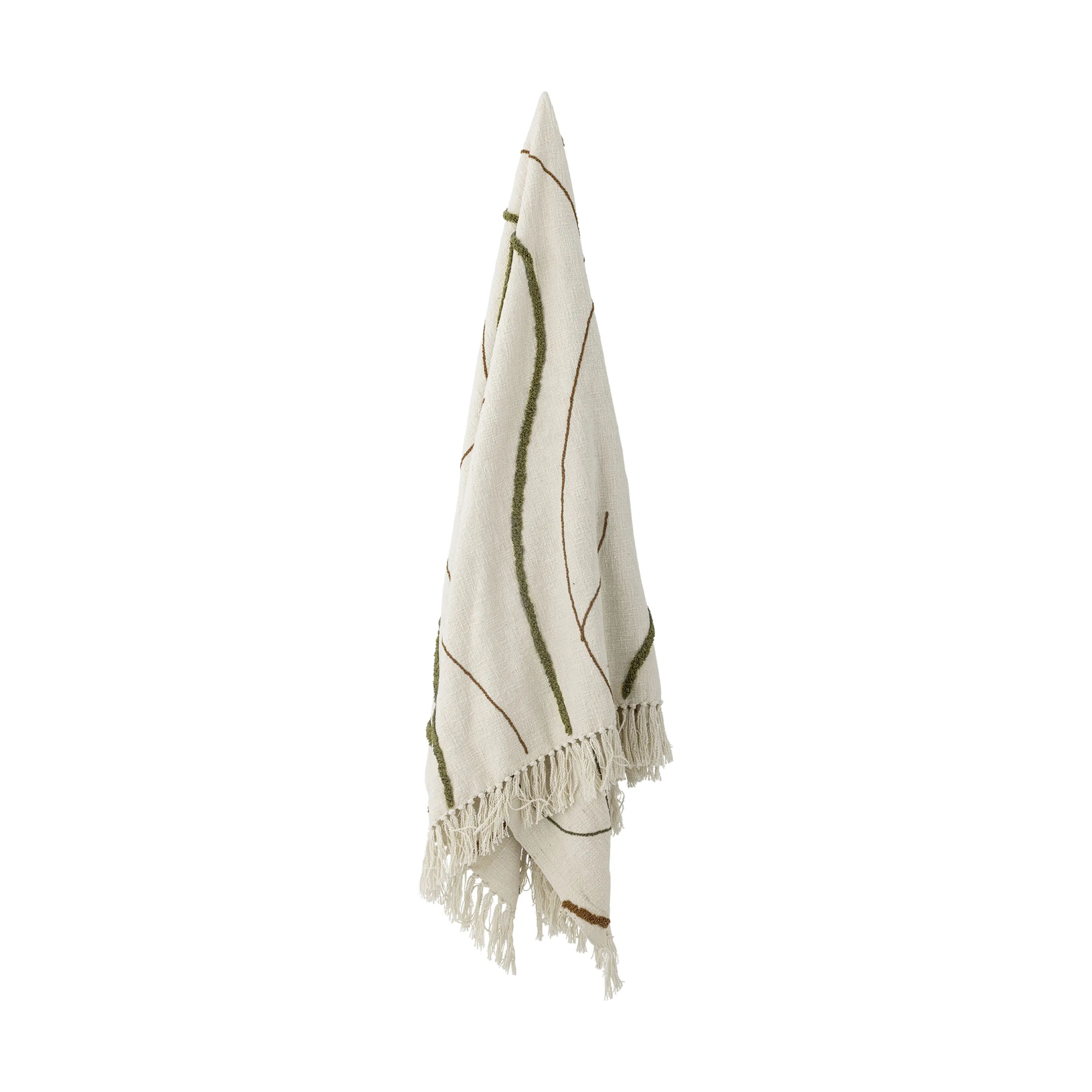 Bloomingville Plaider Osasio Plaid i Grøn, 4