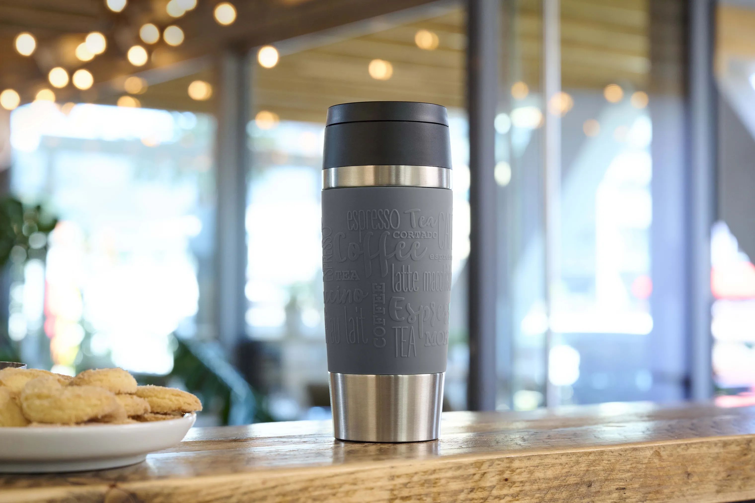 Emsa To go kopper To Go To-Go Classic Rejsekrus i Grey, 0.36 L, 5