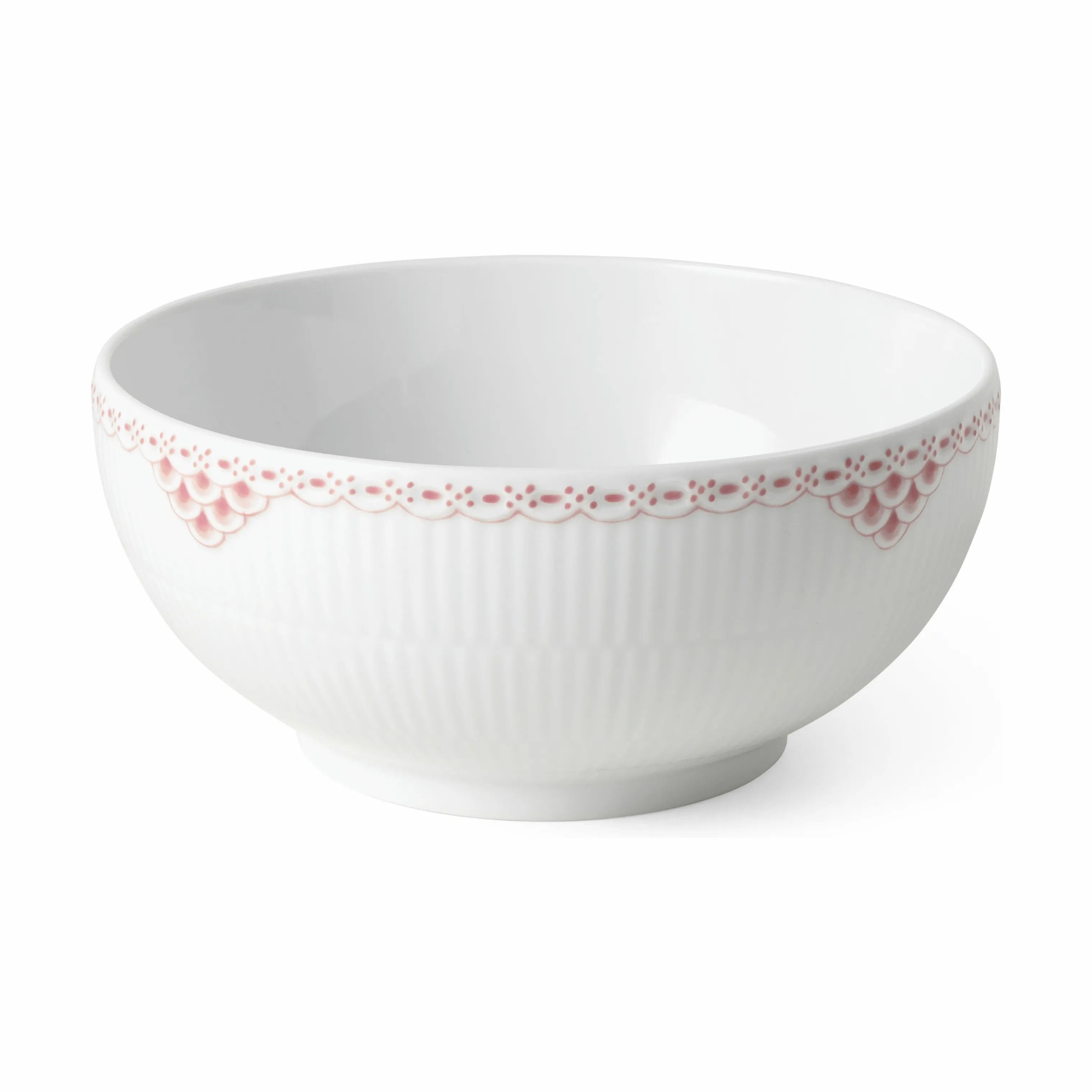 Royal Copenhagen Serveringsskåle Koral Riflet Blonde Skål i Koral/hvid, 1