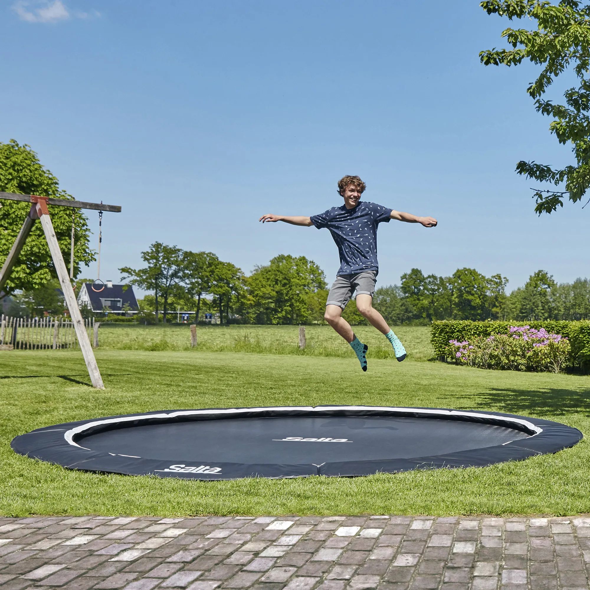 Salta Trampoliner Royal Baseground Sportstrampolin i 396 cm, 2