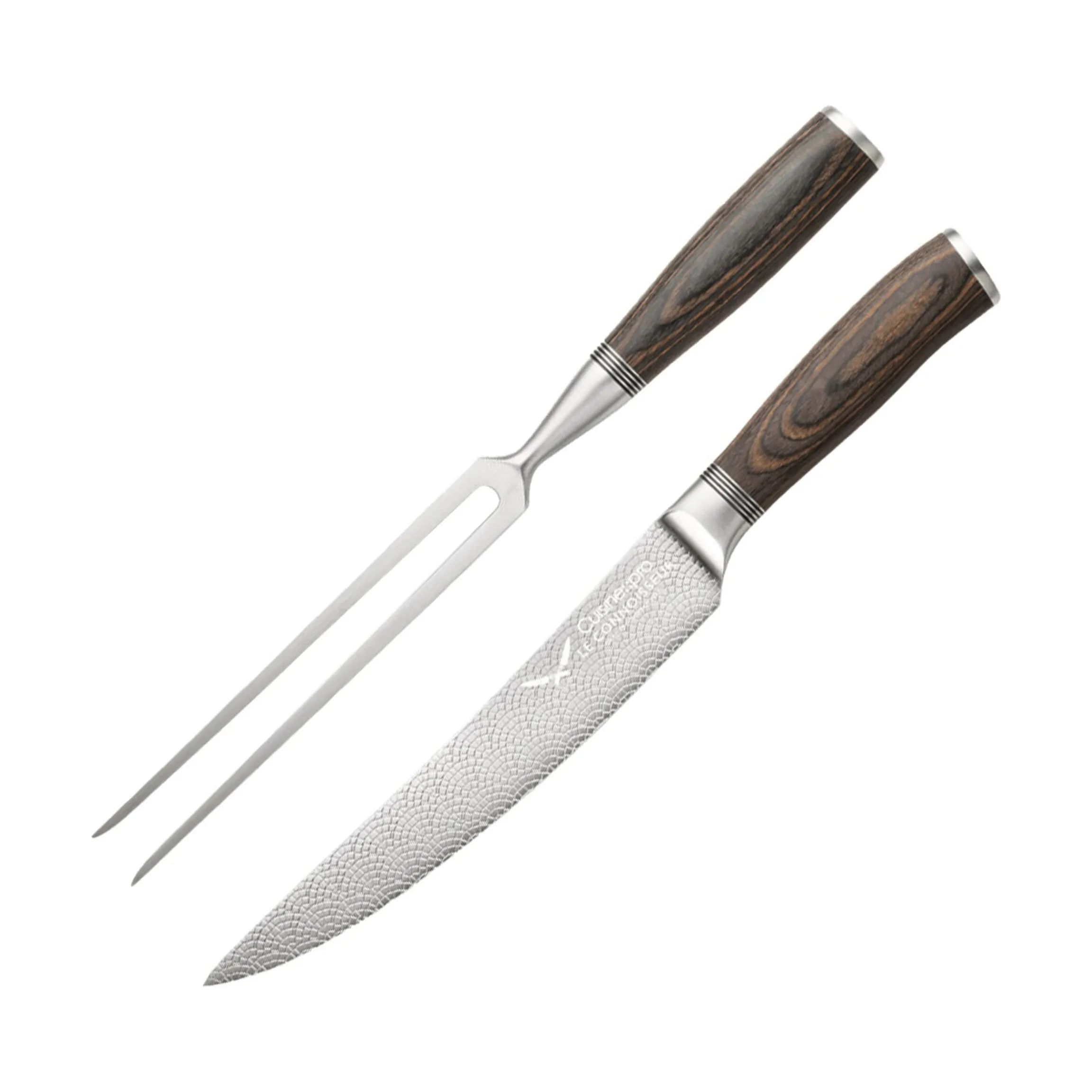 THE CUSTOM CHEF™ Forskærerknive og sæt Cuisine::pro Le Connoisseur Udskæringssæt - 2 dele i Brun, 1