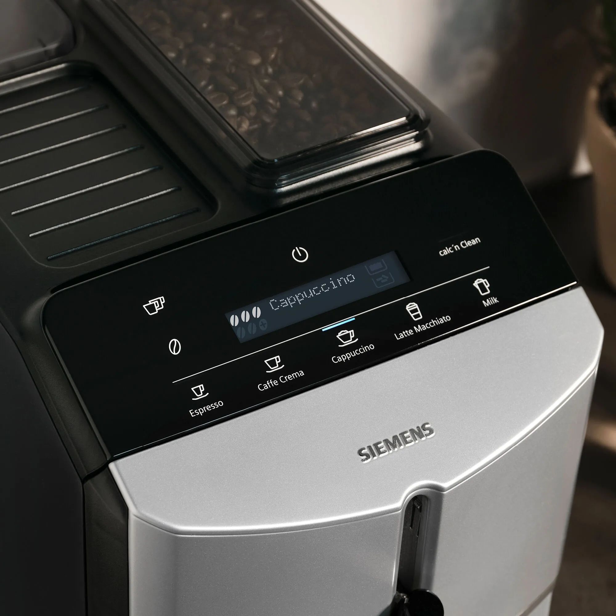 Siemens Espressomaskiner EQ300 Espressomaskine TF303E01 i Sølv, 2