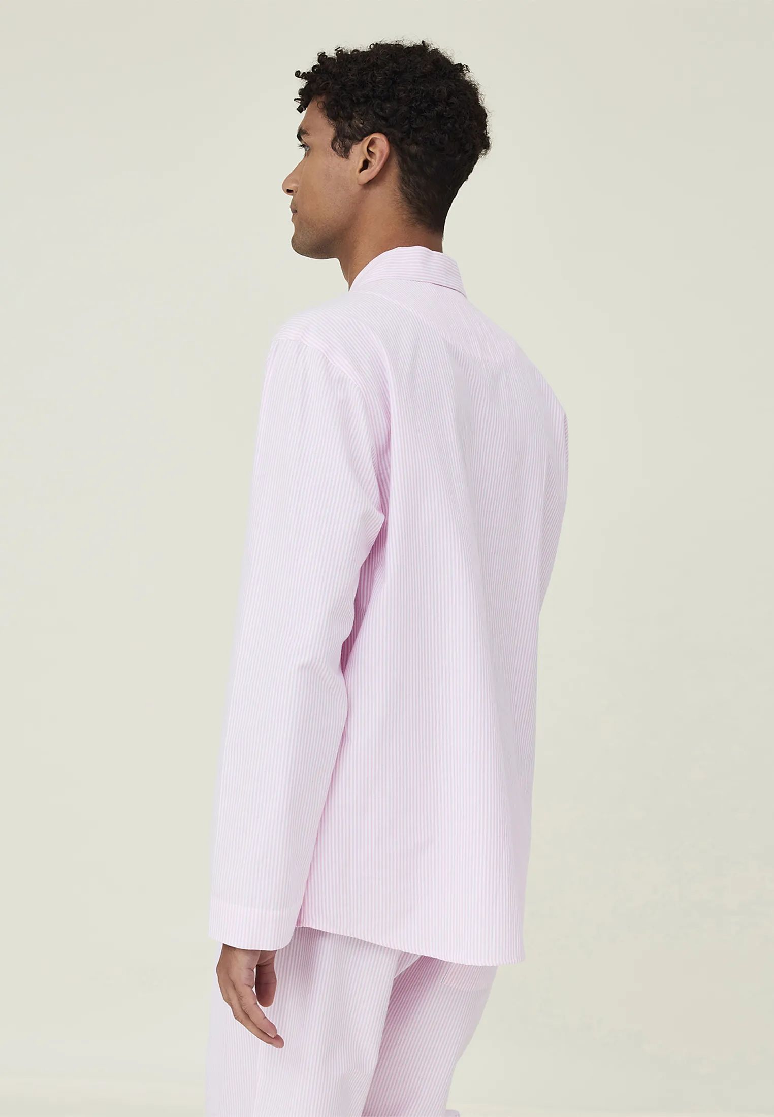 Lexington Pyjamas Icons Pyjamassæt Organic i Pink/White, XL, 3