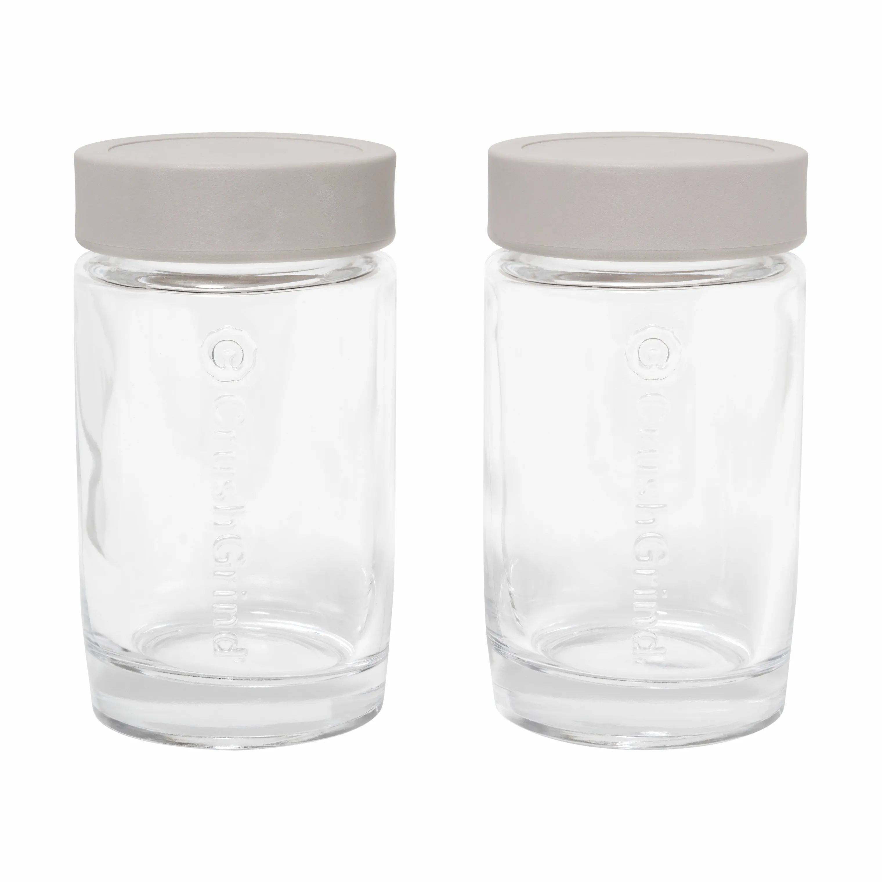 CrushGrind Opbevaringsglas Vaasa krydderiglas - 2 stk. i White pepper, 1