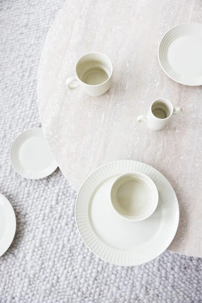 Sagaform Frokosttallerkener Coffee & More Tallerken i Beige, 20 cm, 3