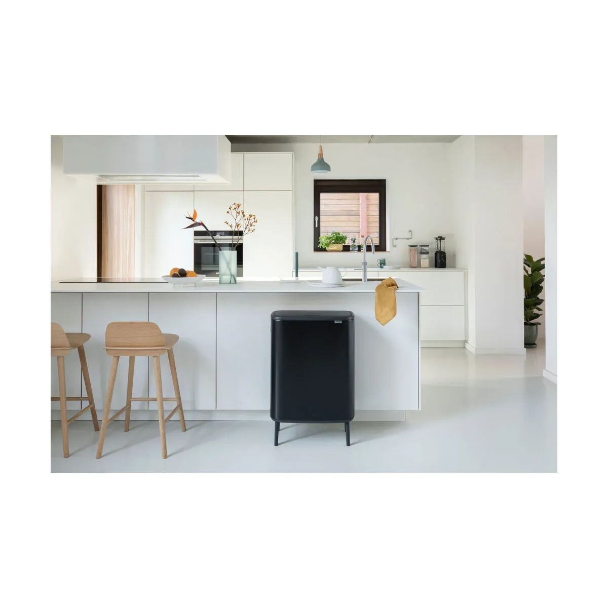 Brabantia Spande uden pedal Bo Touch Affaldsspand i Matt sort, 60 L, 6