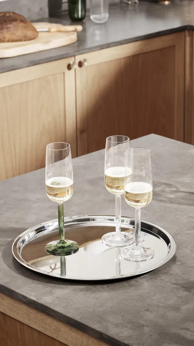 Kähler Champagneglas Hammershøi Champagneglas  - 2 stk. i Klar, 3
