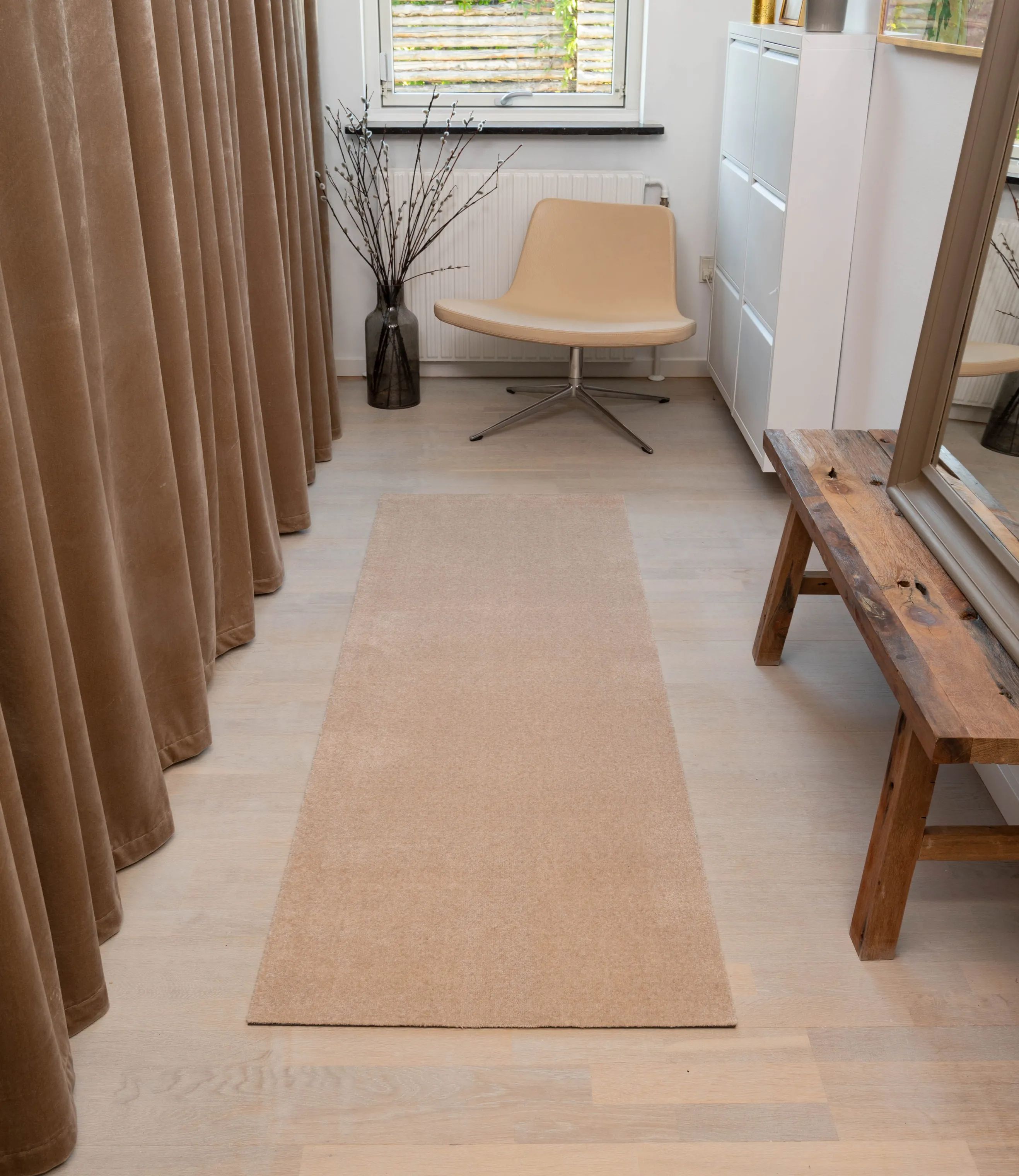 Tica Copenhagen Gulvtæpper Uni Color Løber i B67 x L200 cm, 4