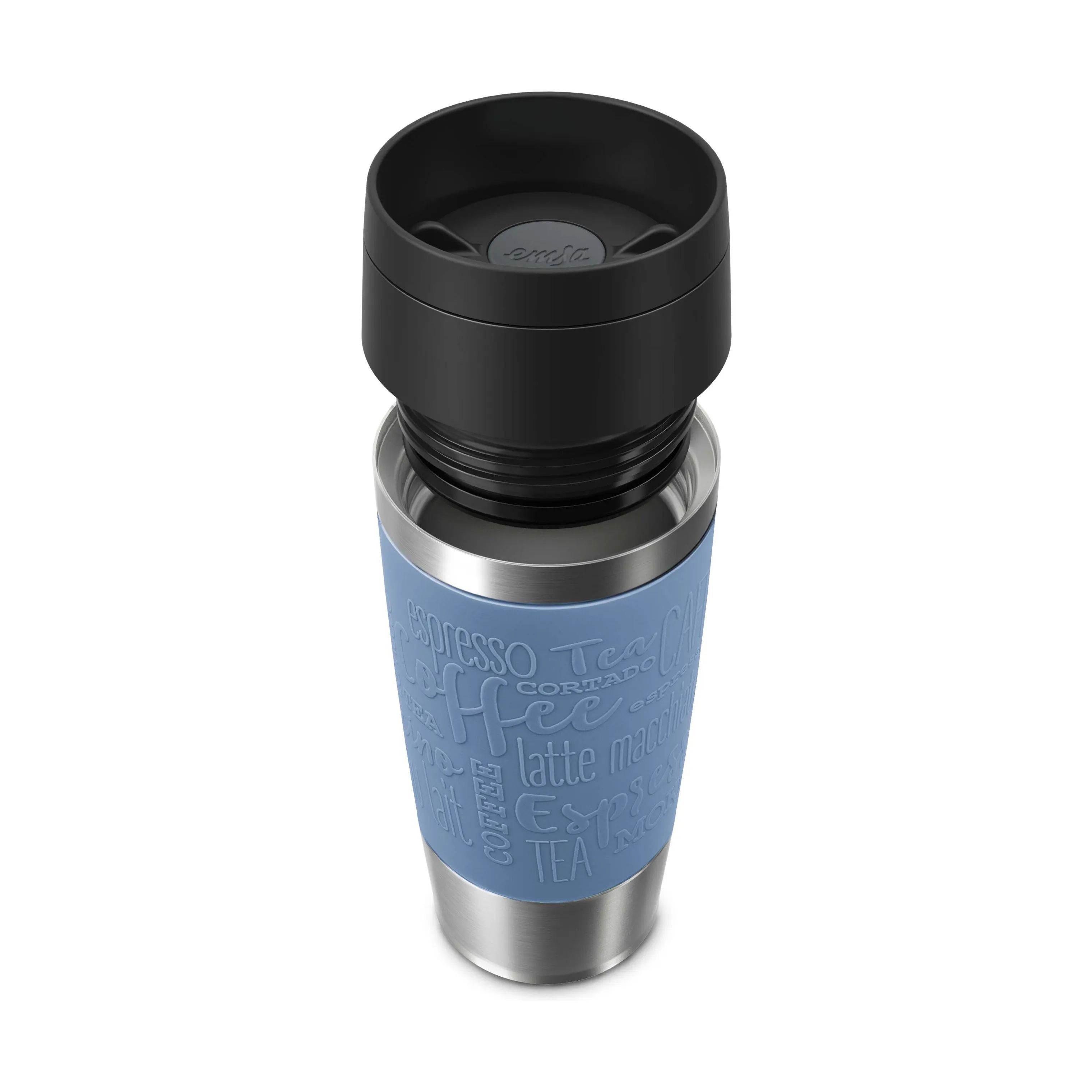 Emsa To go kopper To Go To-Go Classic Rejsekrus i Aqua Blue, 0.36 L, 4