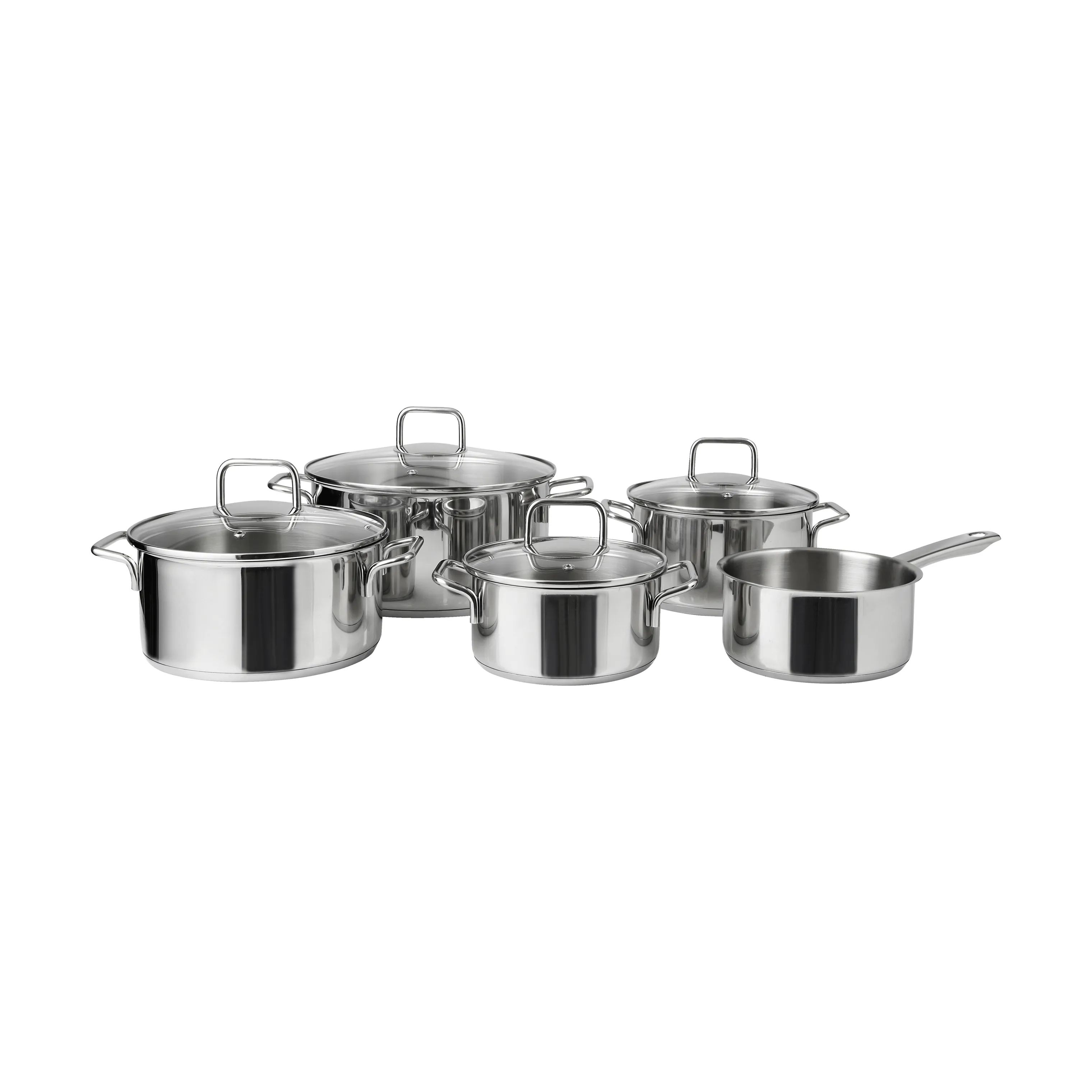 Cook & Baker Grydesæt Grydesæt - 9 dele i Stål/sølv, 3