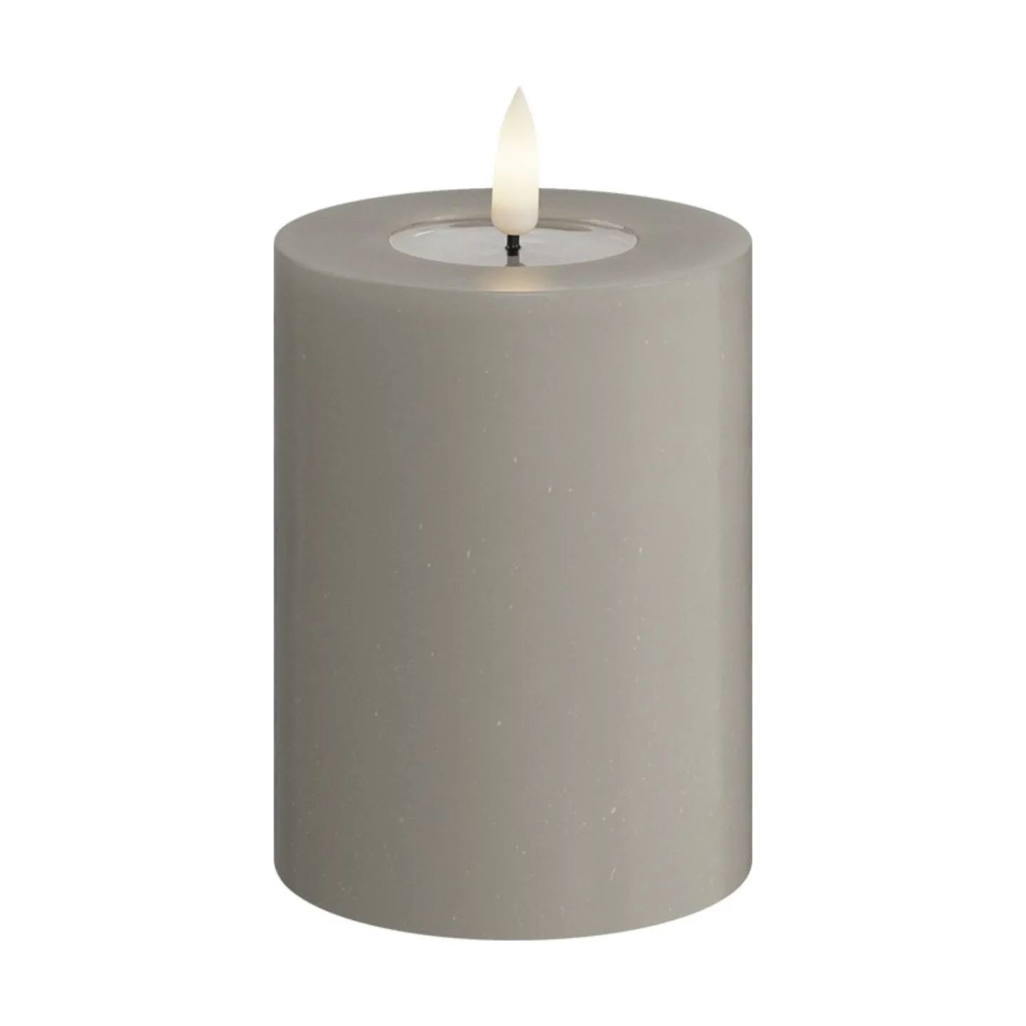 Deluxe Homeart LED-lys Real Flame LED Bloklys i Sand , 10 cm, 1