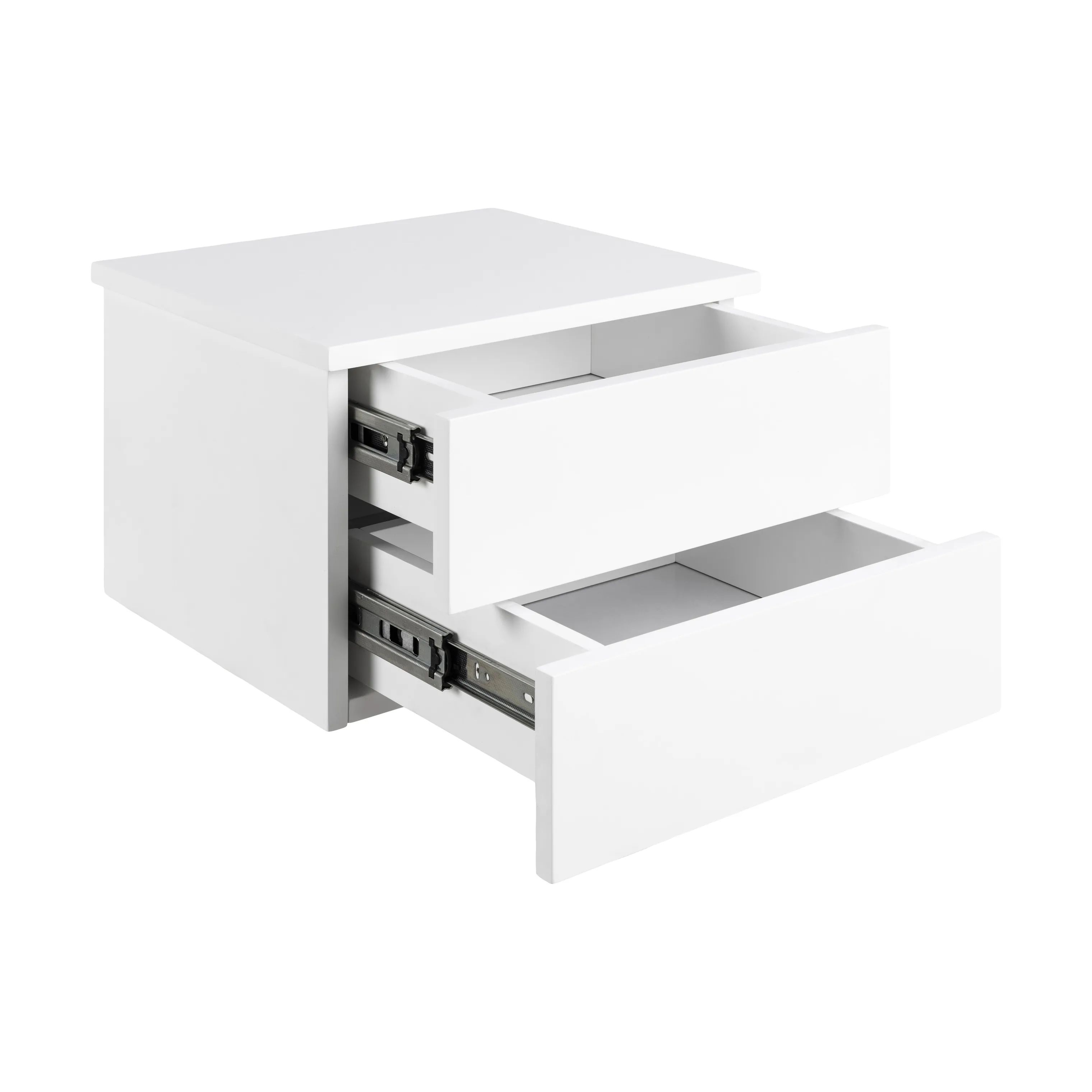 CASA Living Sengeborde Avignon Natbord i Hvid, 24,5 cm, 4
