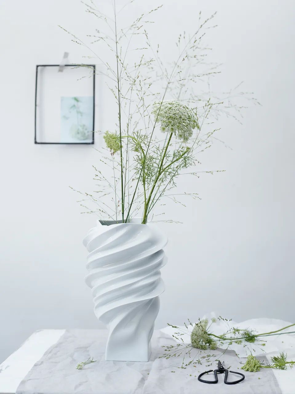 Rosenthal Vaser Squall Vase i Hvid, 35,8 cm, 2