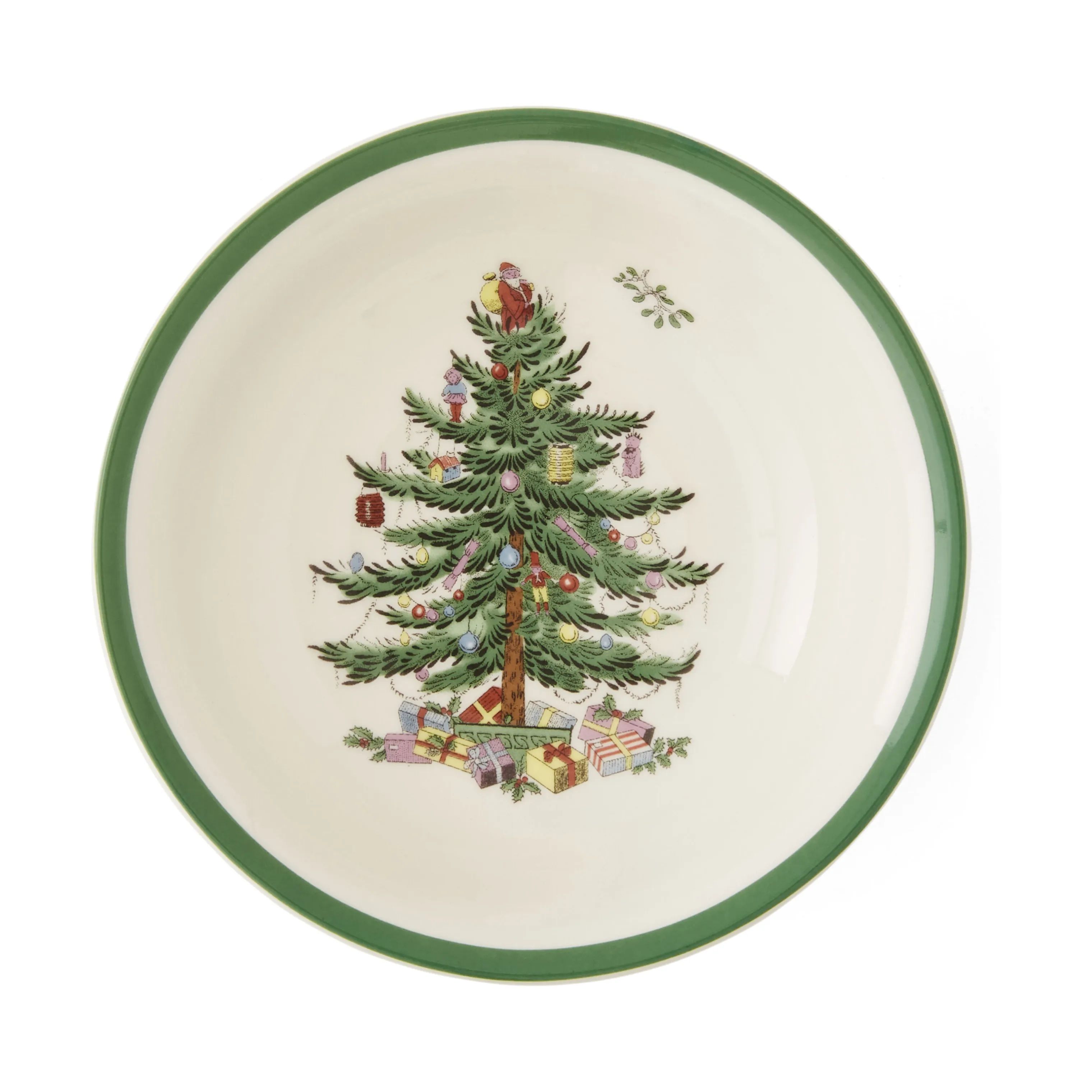 Spode Dybe tallerkener Christmas Tree Dyb Tallerken i Hvid/grøn/rød, 1