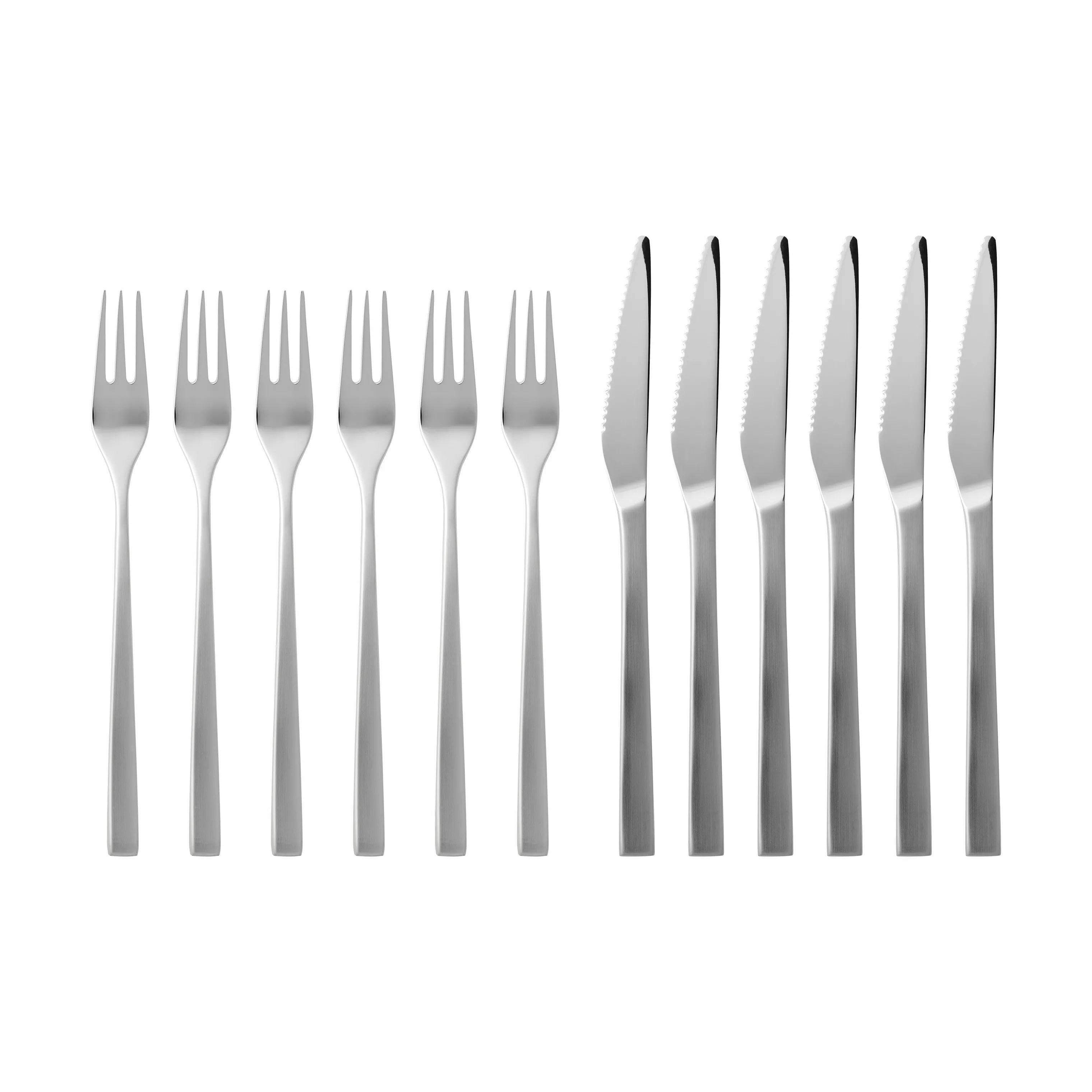 Gense Bestiksæt Fuga Grillbestiksæt - 12 dele i Mat/blank stål, 1