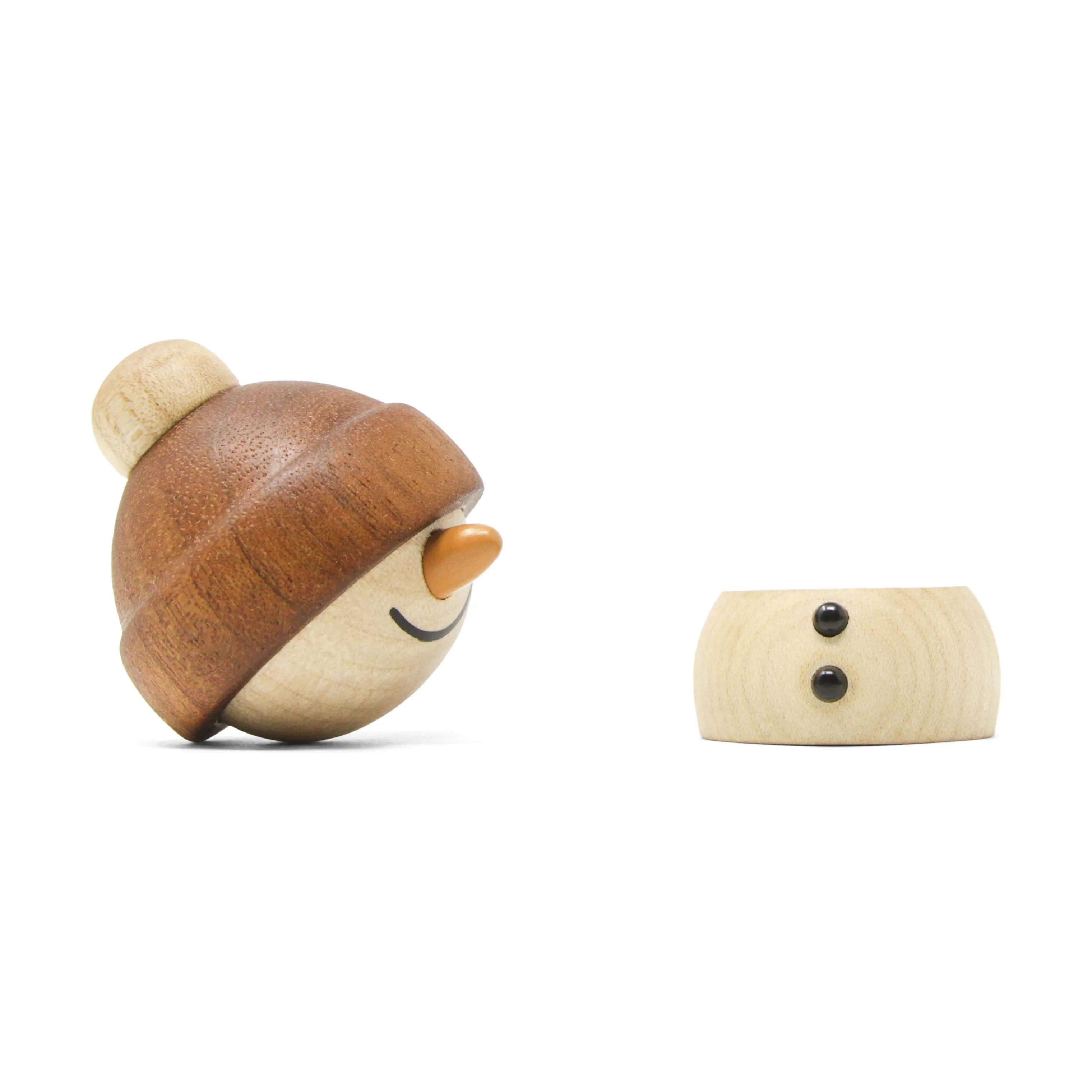 FableWood Julefigurer Snowman - Sundae i Ahorn/Sapele, 2