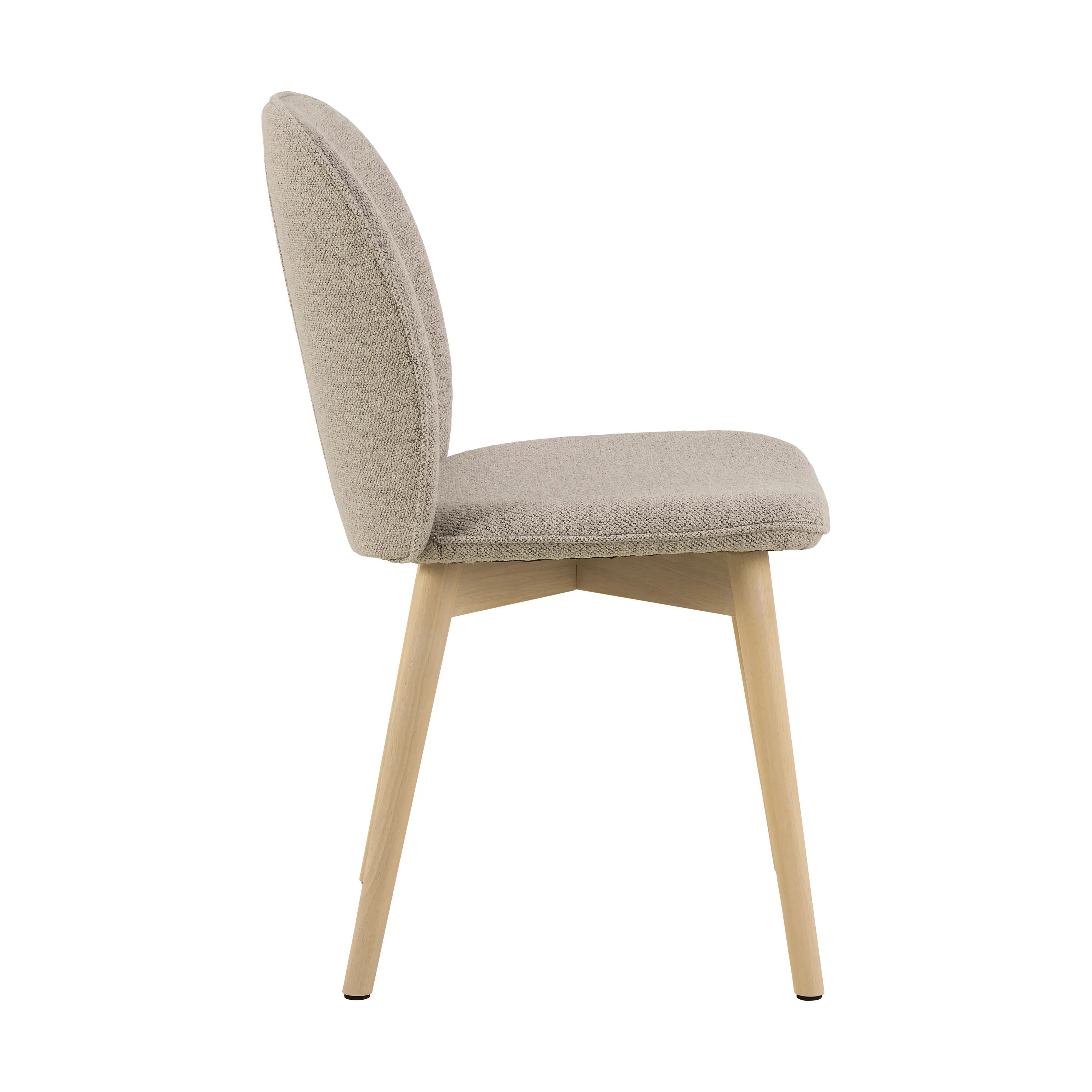 CASA Living Spisebordsstole Cindy Spisebordsstol - 2 stk i Beige/hvidpigmenteret, 6