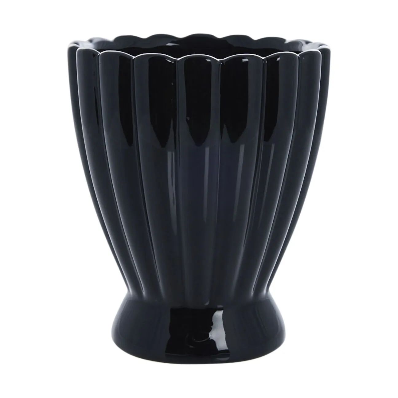 Lene Bjerre Urtepotteskjulere Shenella Urtepotteskjuler i Sort, 20 cm, 1