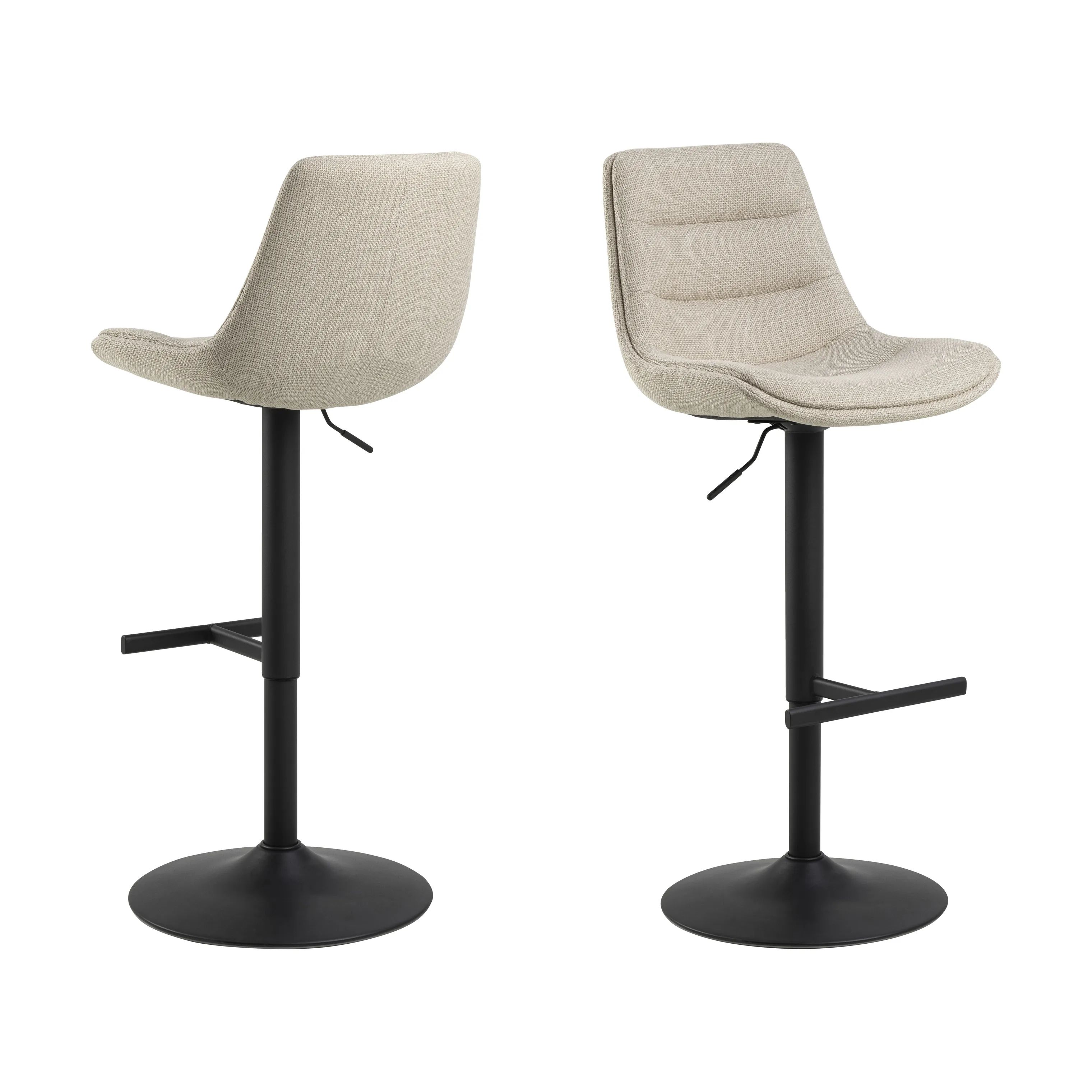 CASA Living Barstole Adisa Barstol - 2 stk i Beige, 3