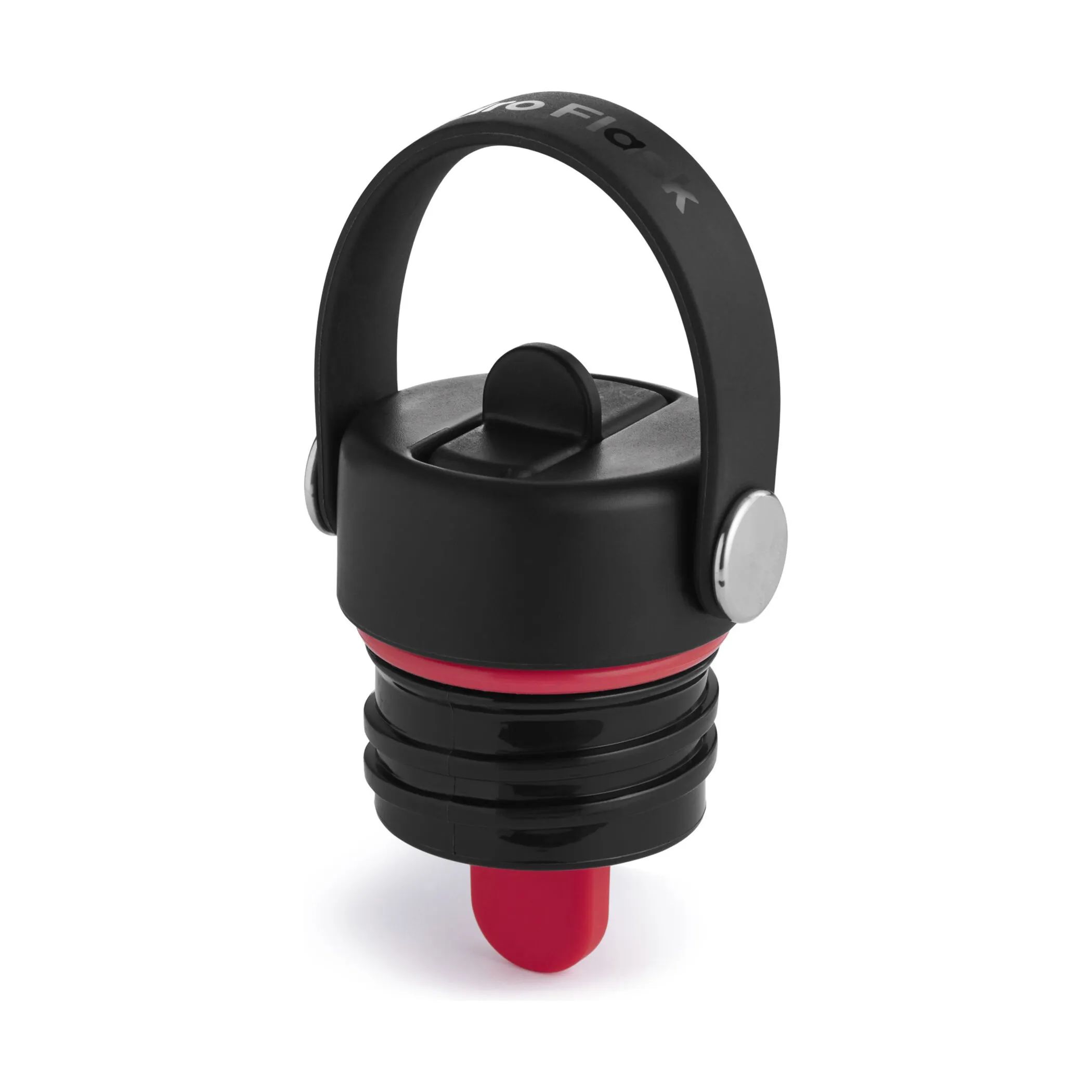 Hydro Flask To go kopper Standard Mouth Flex Straw Låg i Sort/rød/hvid, 5