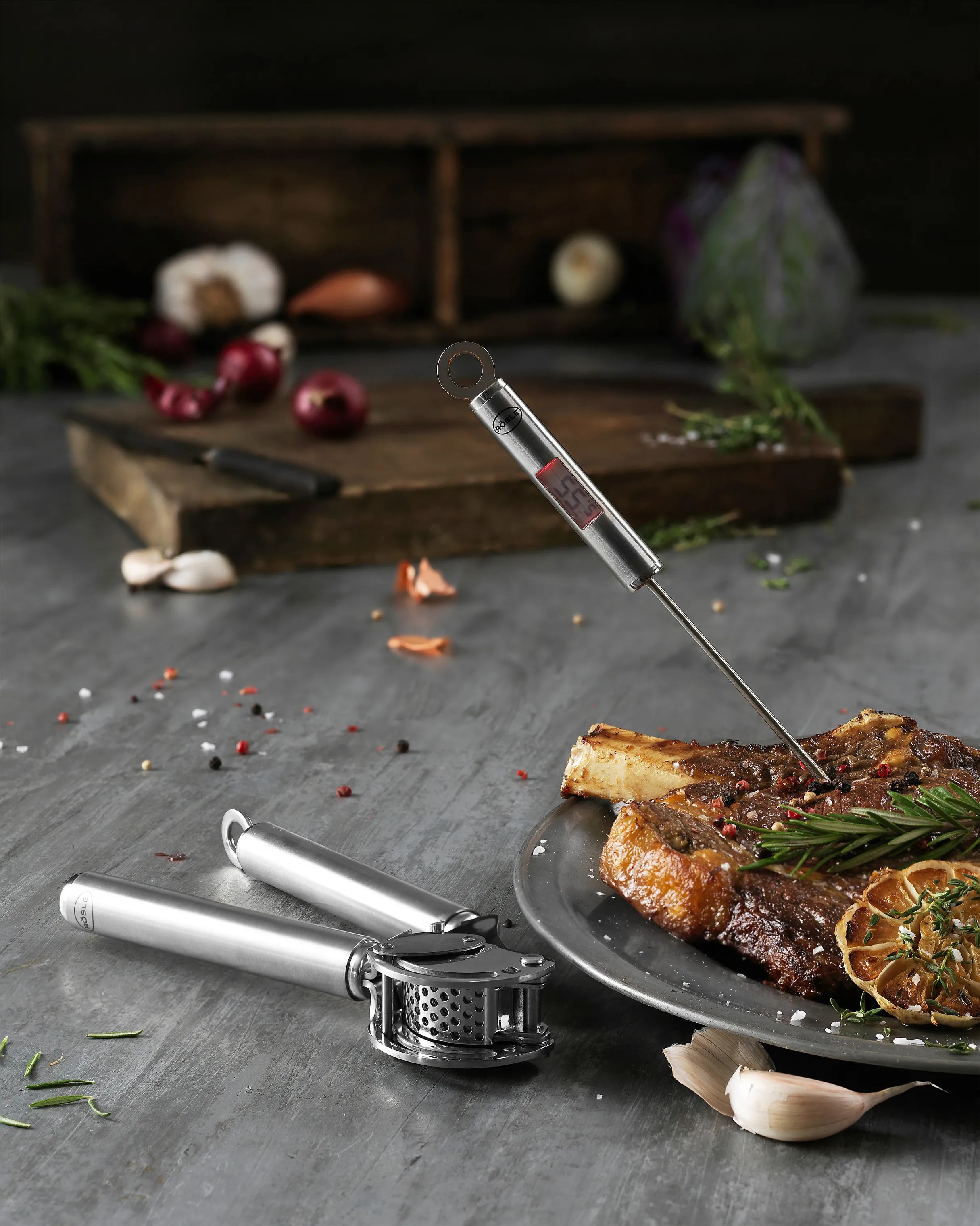 RÖSLE Stegetermometre Gourmet Termometer i Stål, 2